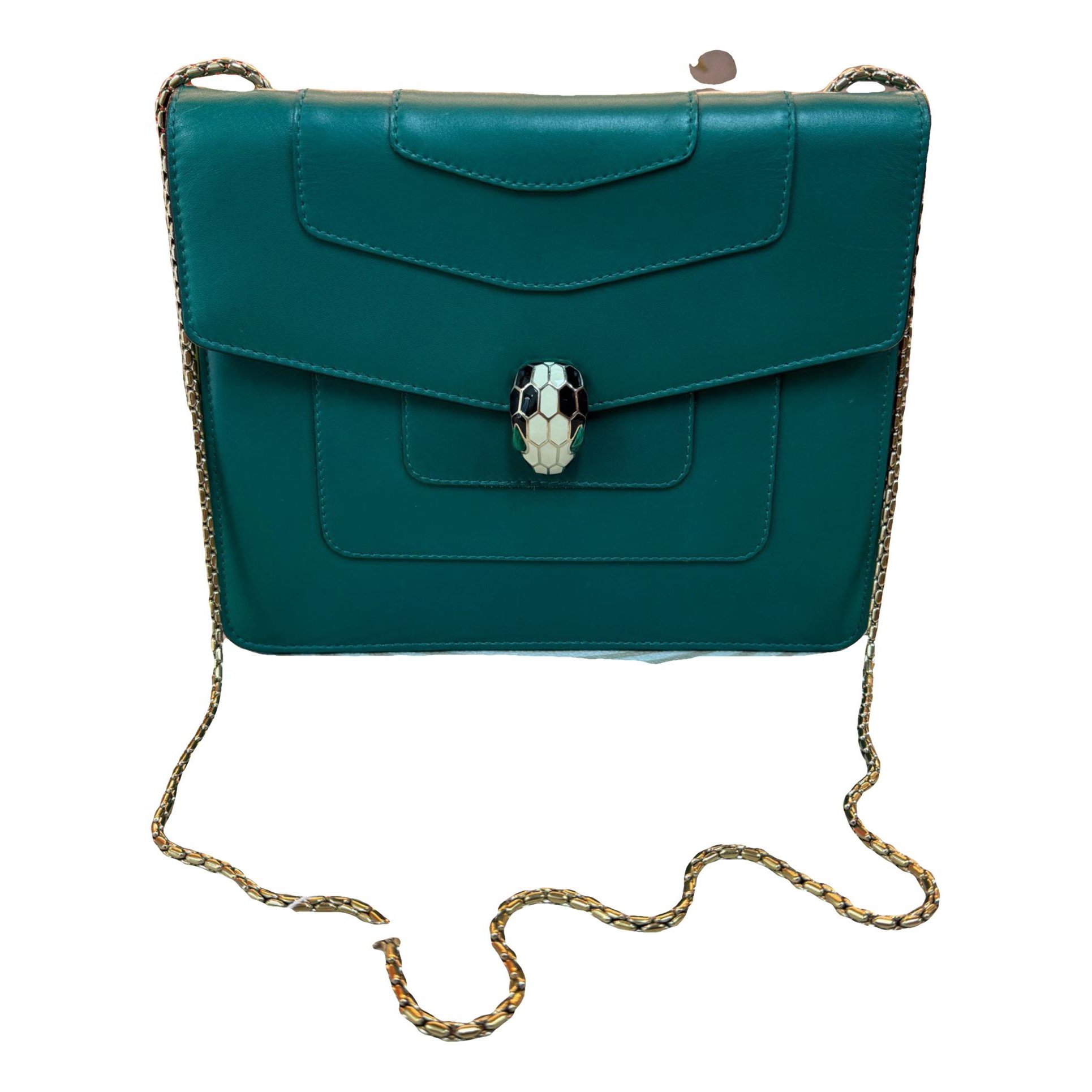Serpenti leather handbag