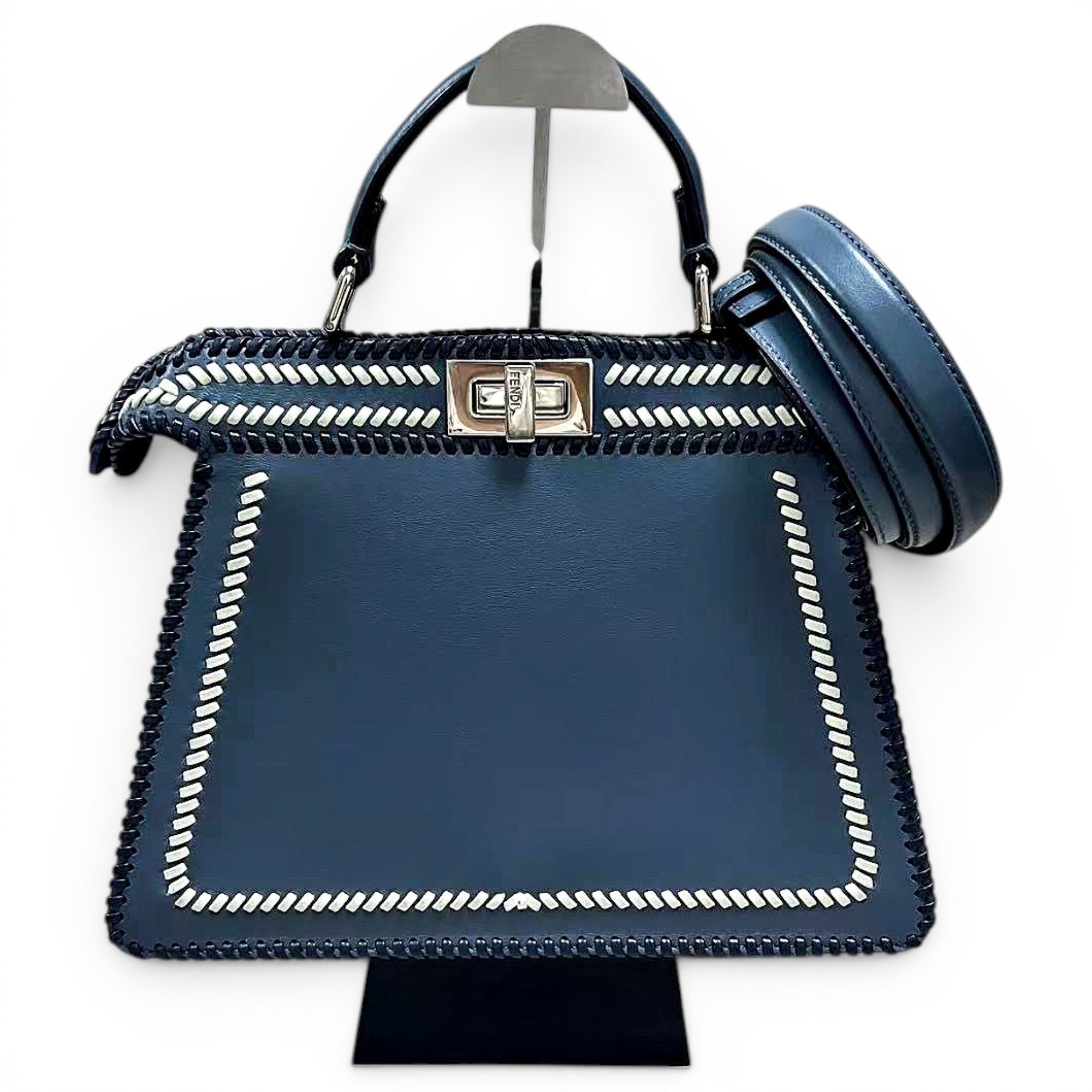 Peekaboo leather handbag