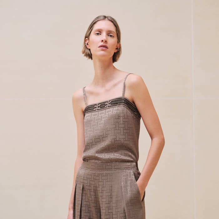 "Mosaique" Embroidered Camisole