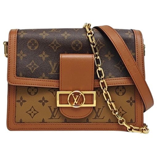 Dauphine leather crossbody bag