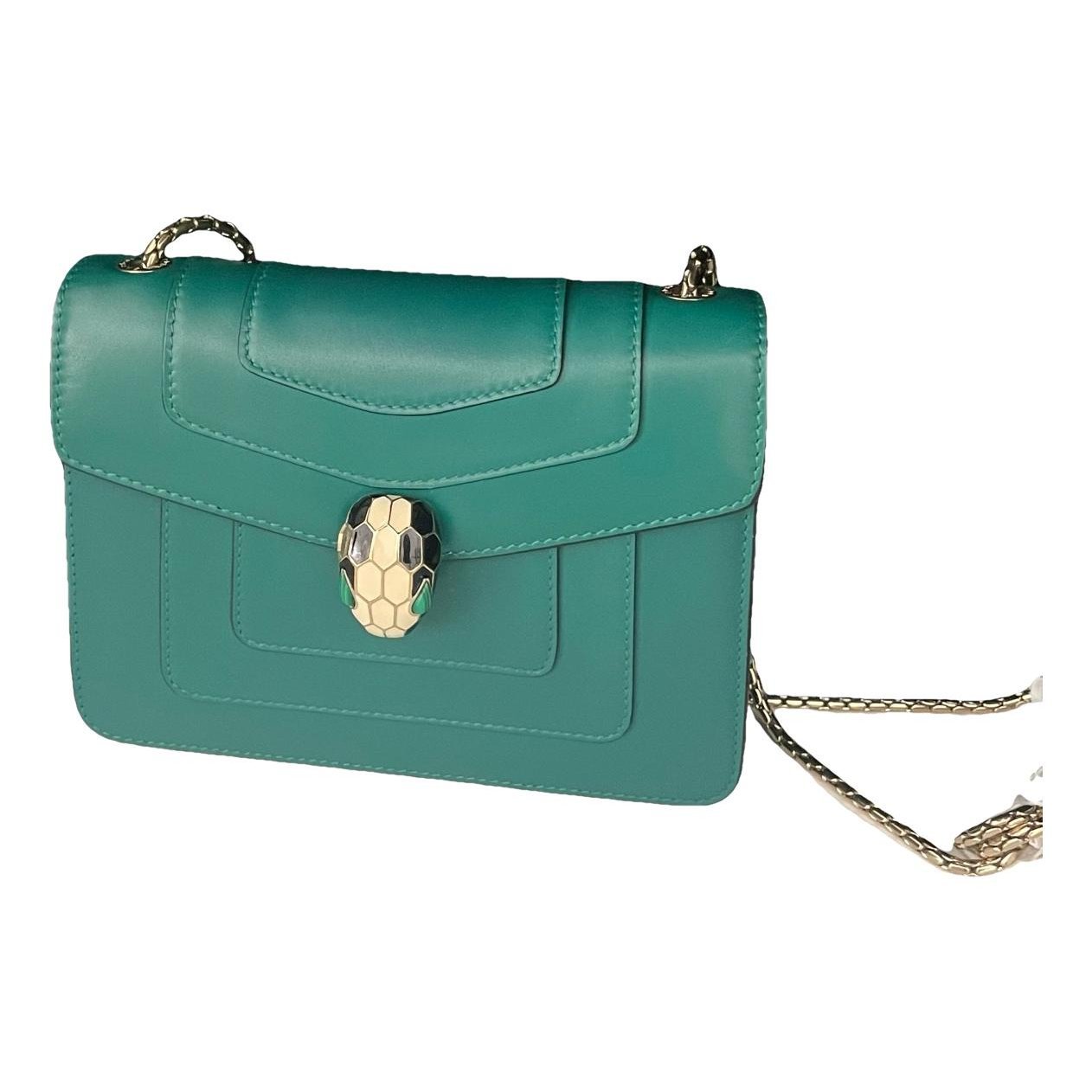 Serpenti leather handbag