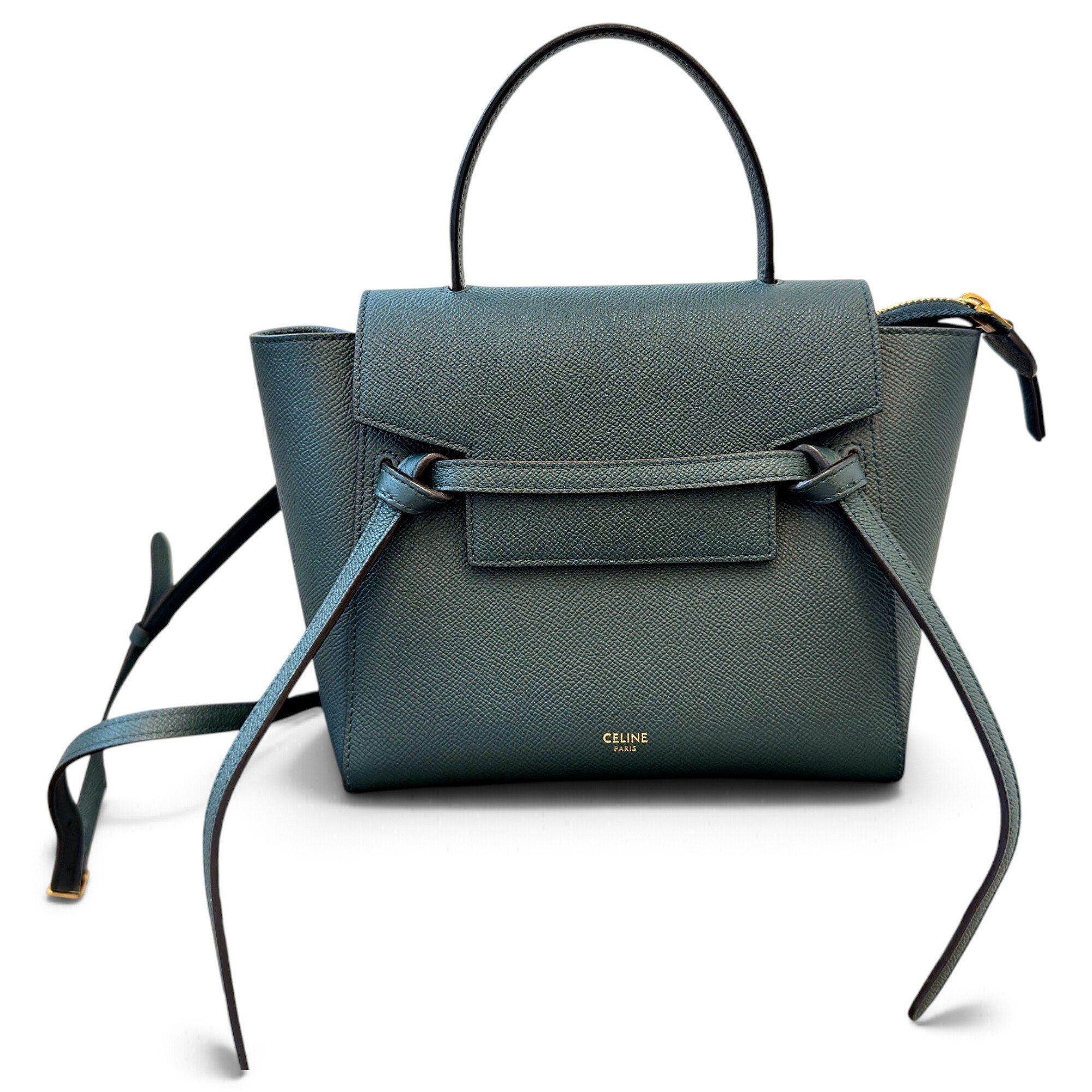 Belt leather handbag