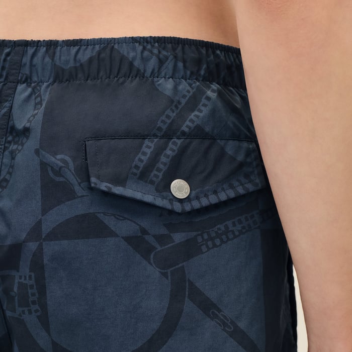 Indigo "Eperon d'Or Tattoo" Swim Trunks