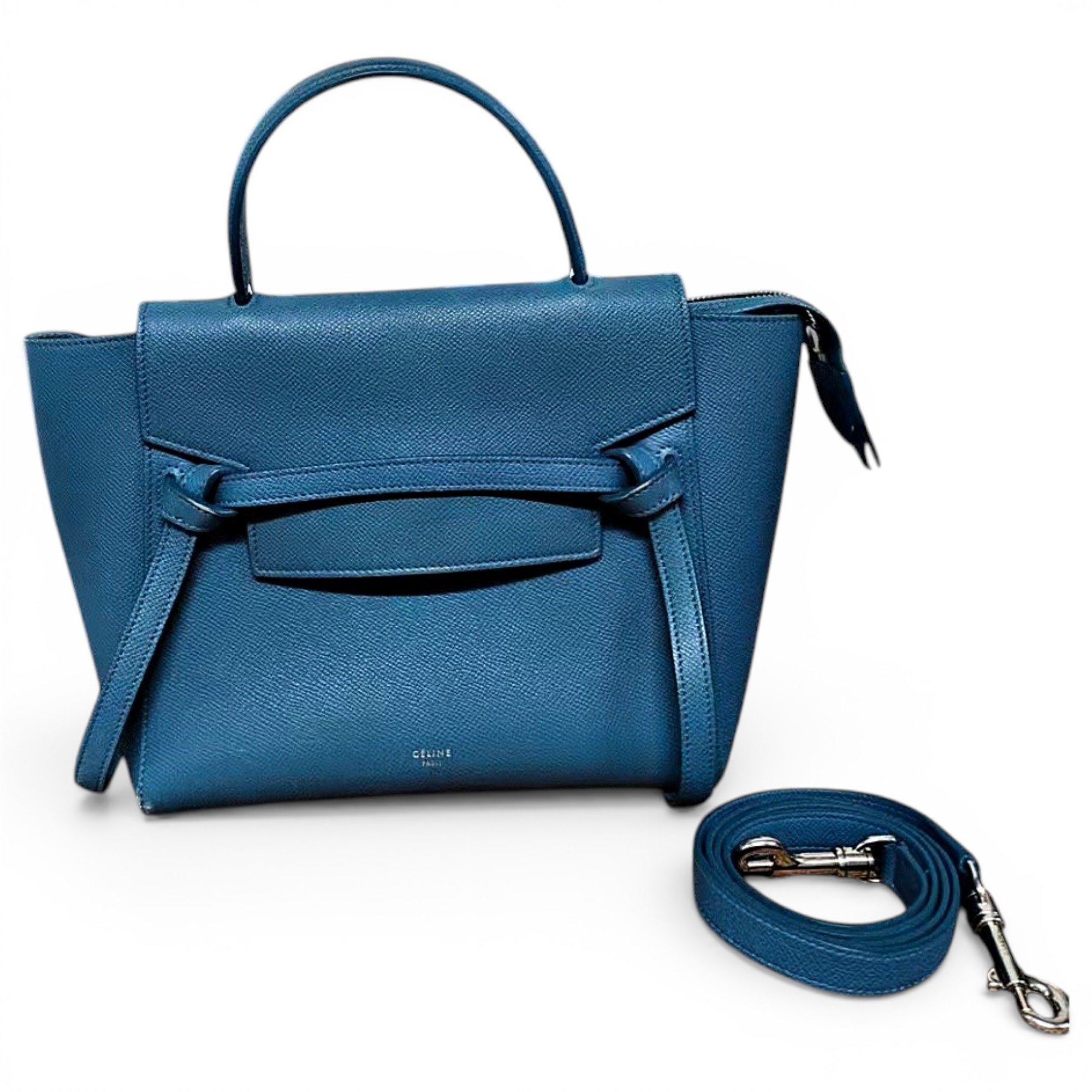 Belt leather handbag
