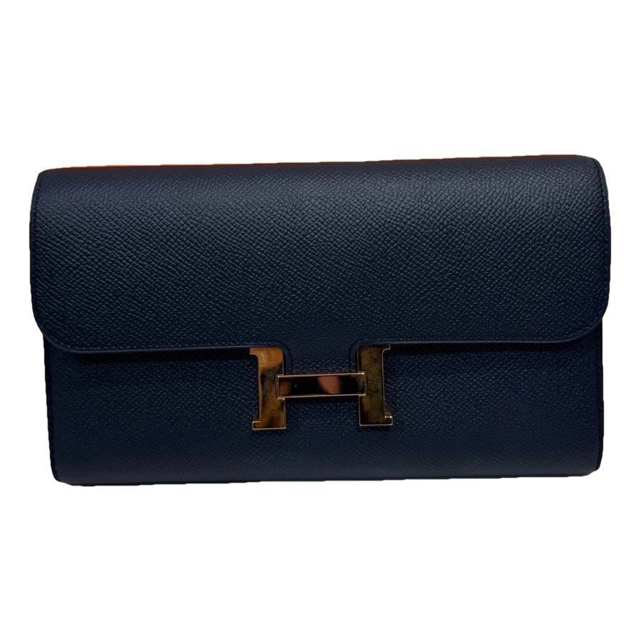 Leather clutch bag