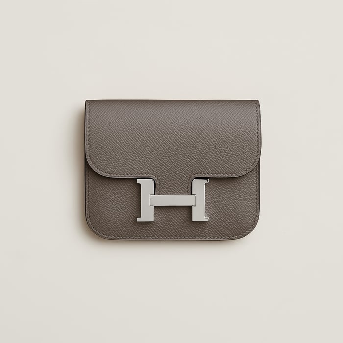 Gris Étain Constance Slim Wallet