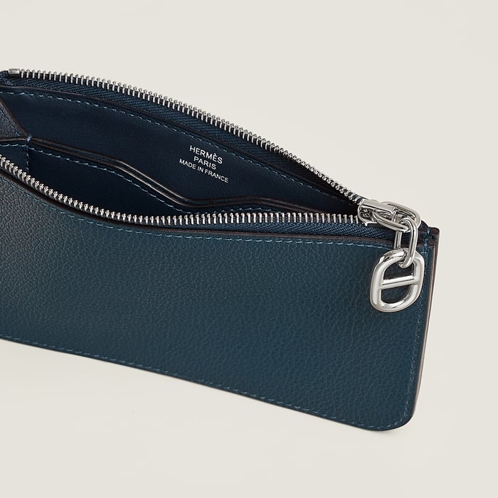 Bleu De Prusse Zipengo Chaine d'Ancre Card Holder