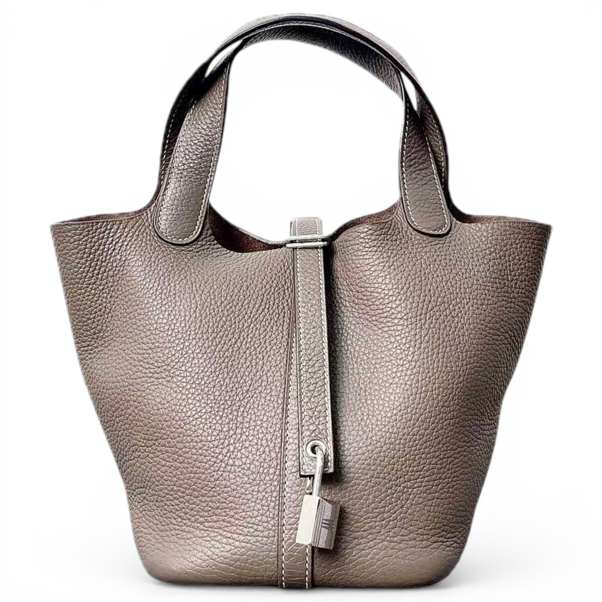 Picotin leather handbag
