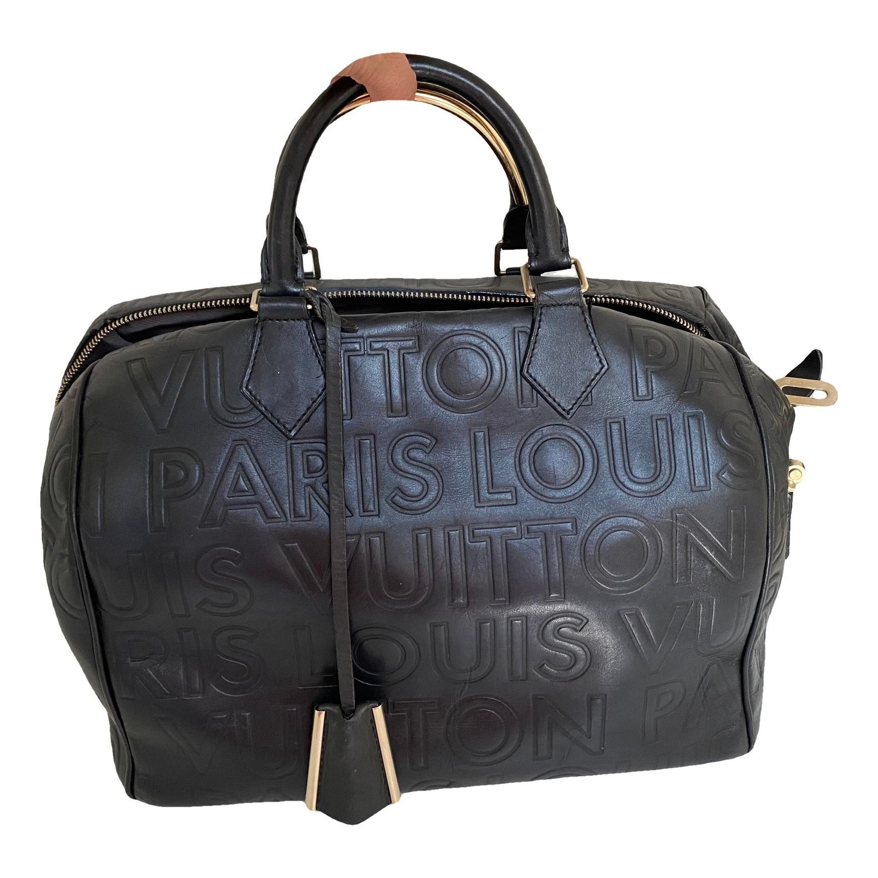 Speedy leather handbag