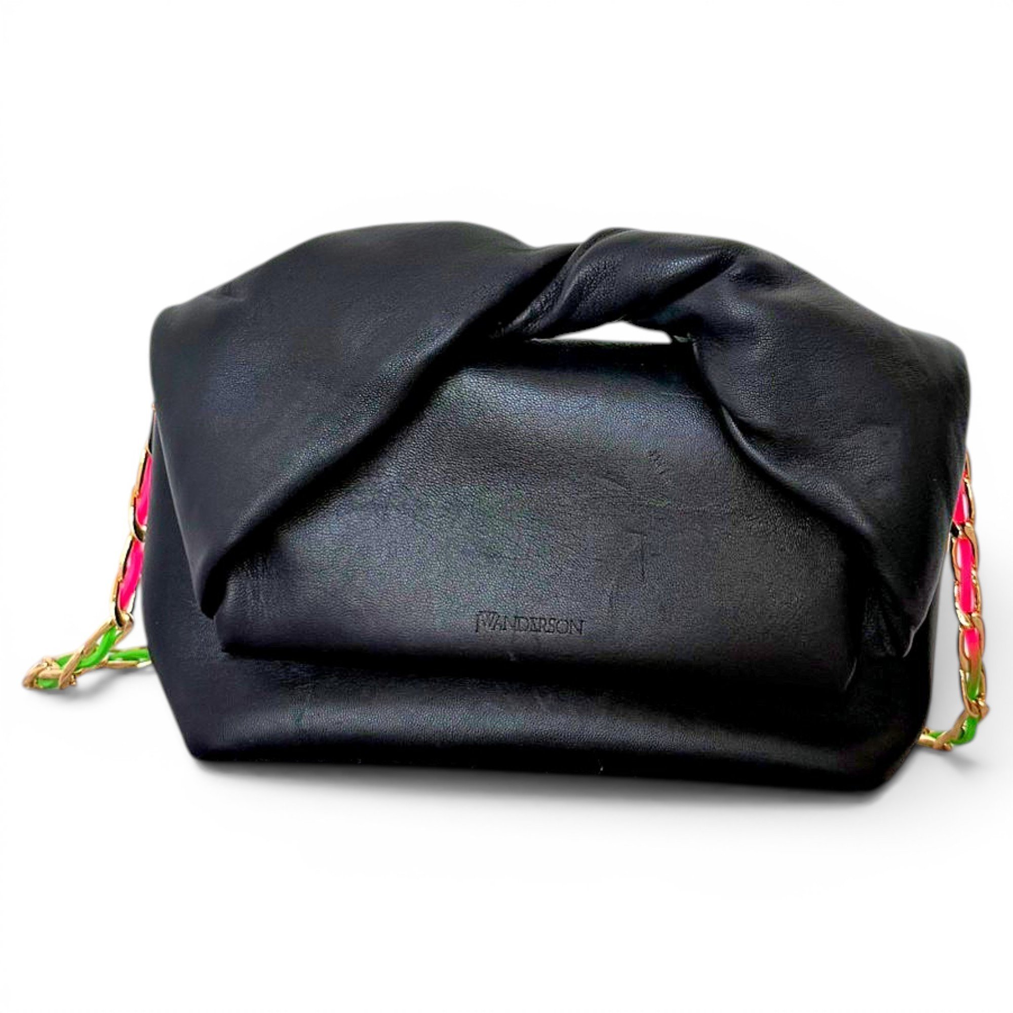 Twister leather crossbody bag