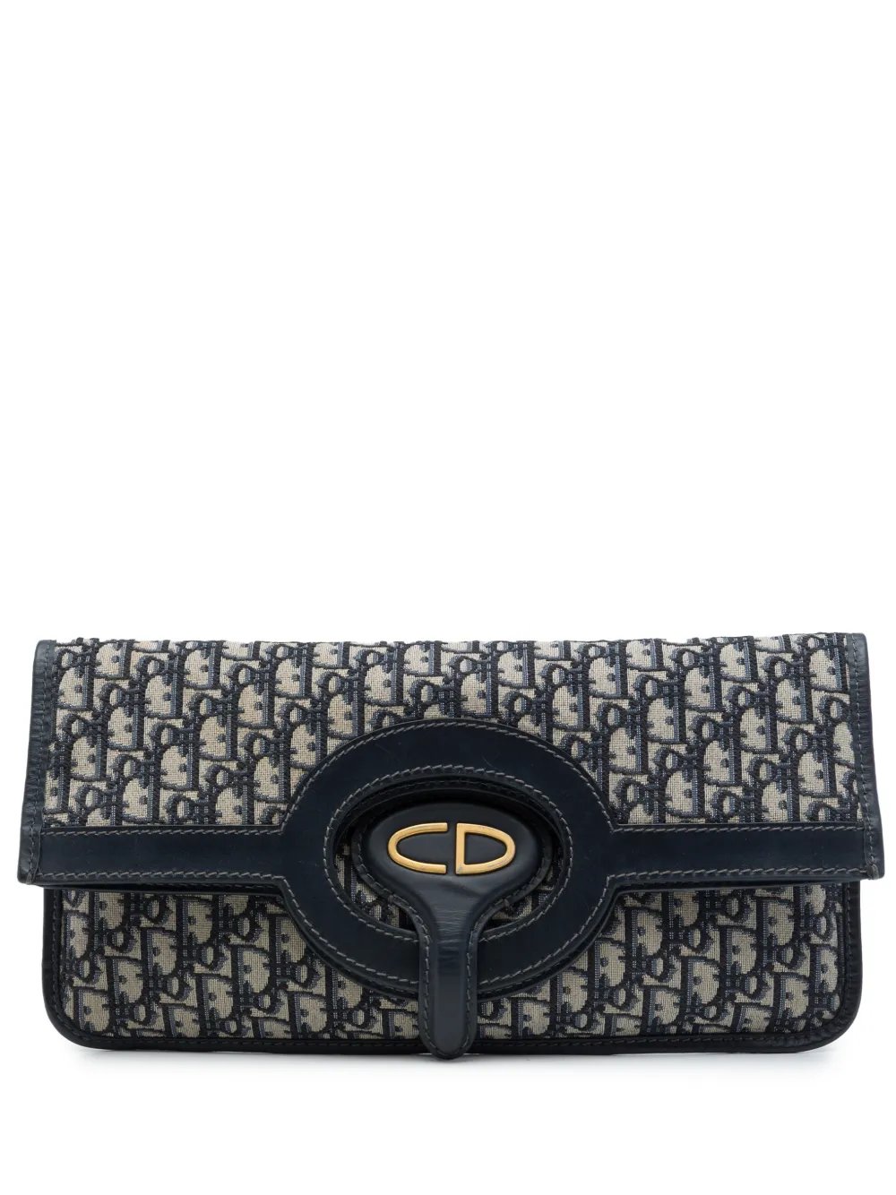 2020 Oblique Canvas Fold Over clutch bag