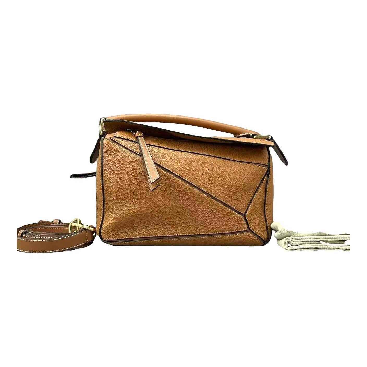 Puzzle leather mini bag