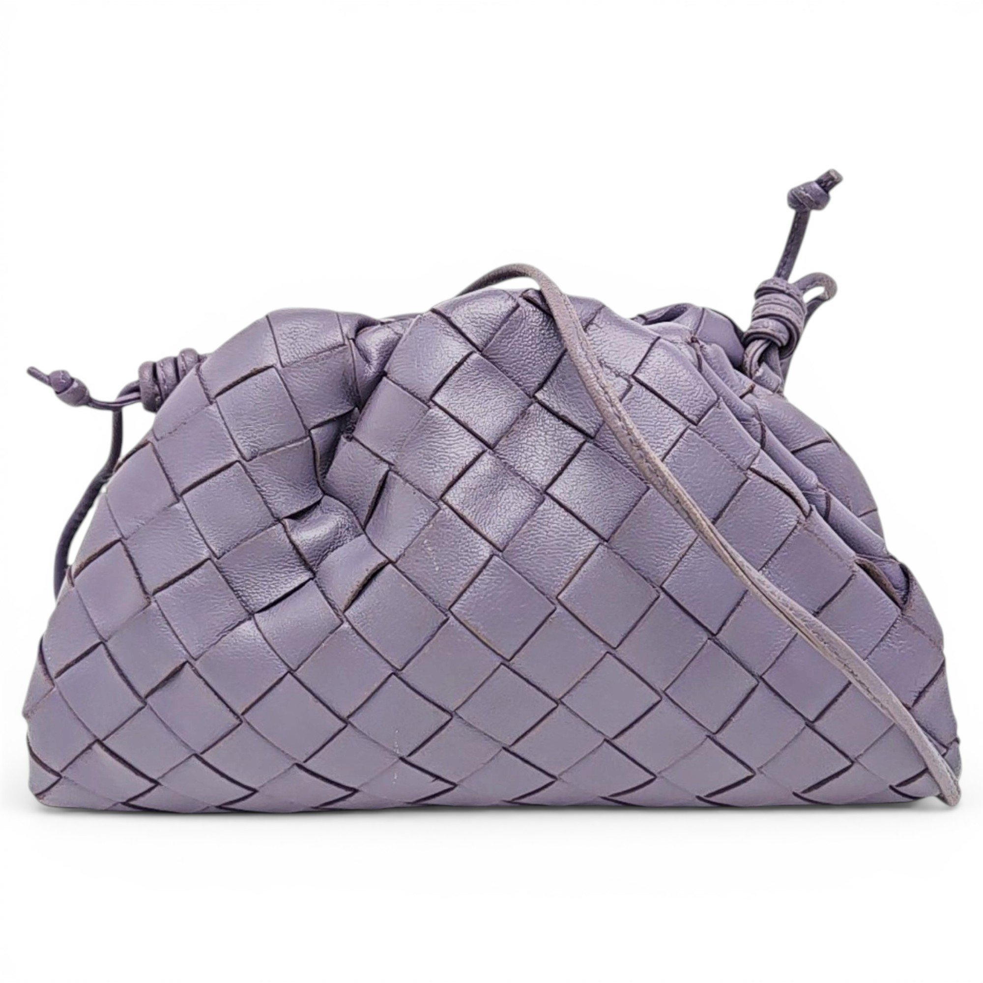 Pouch leather handbag