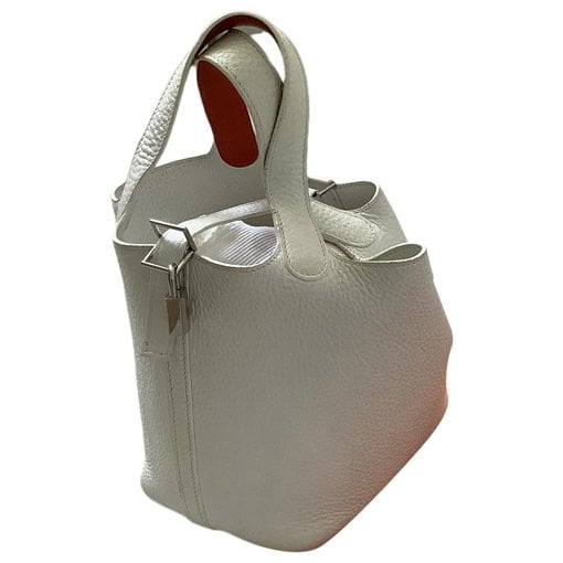 Picotin leather tote