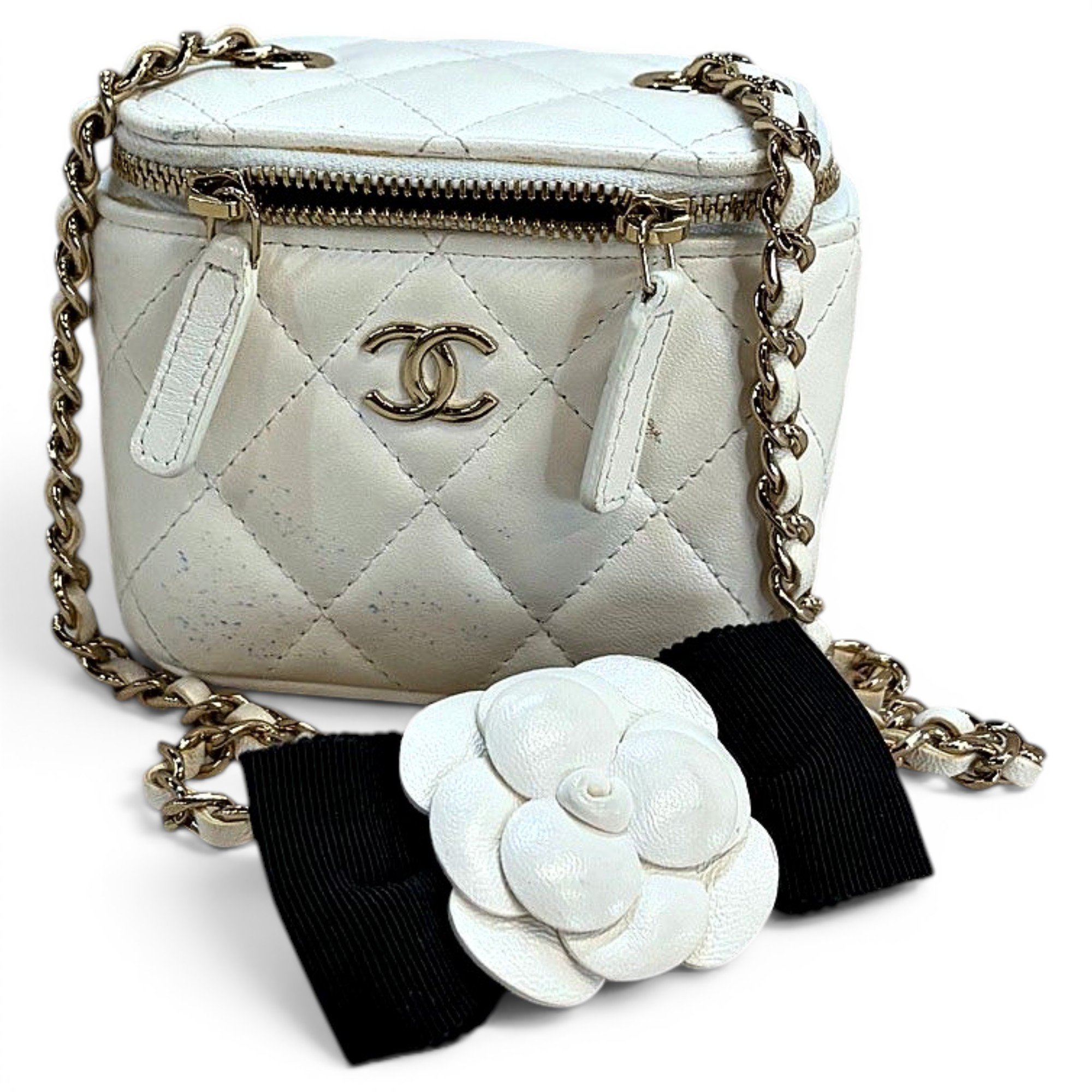Trendy CC Vanity leather handbag