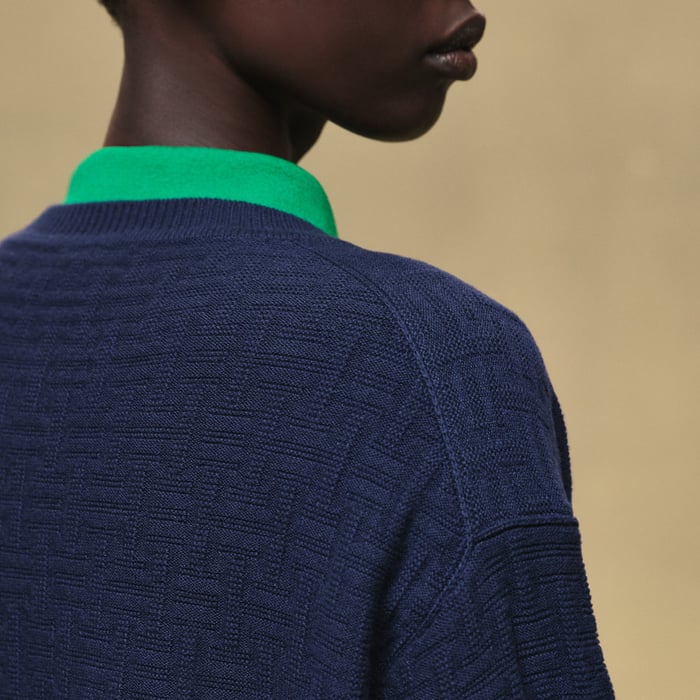 Bleu Outremer "H Voyage" Long-sleeve Sweater