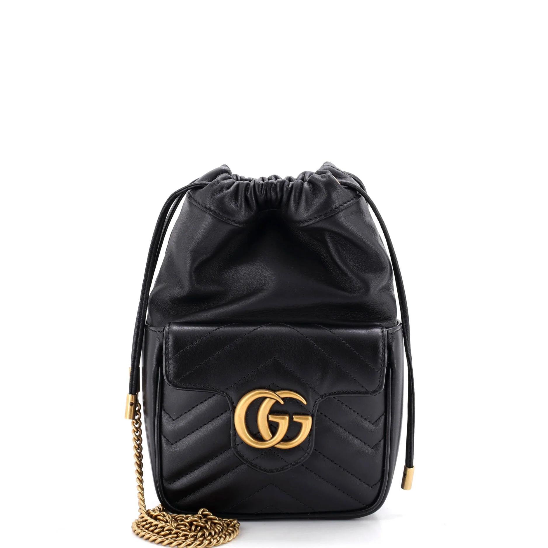 GG Marmont Bucket leather crossbody bag