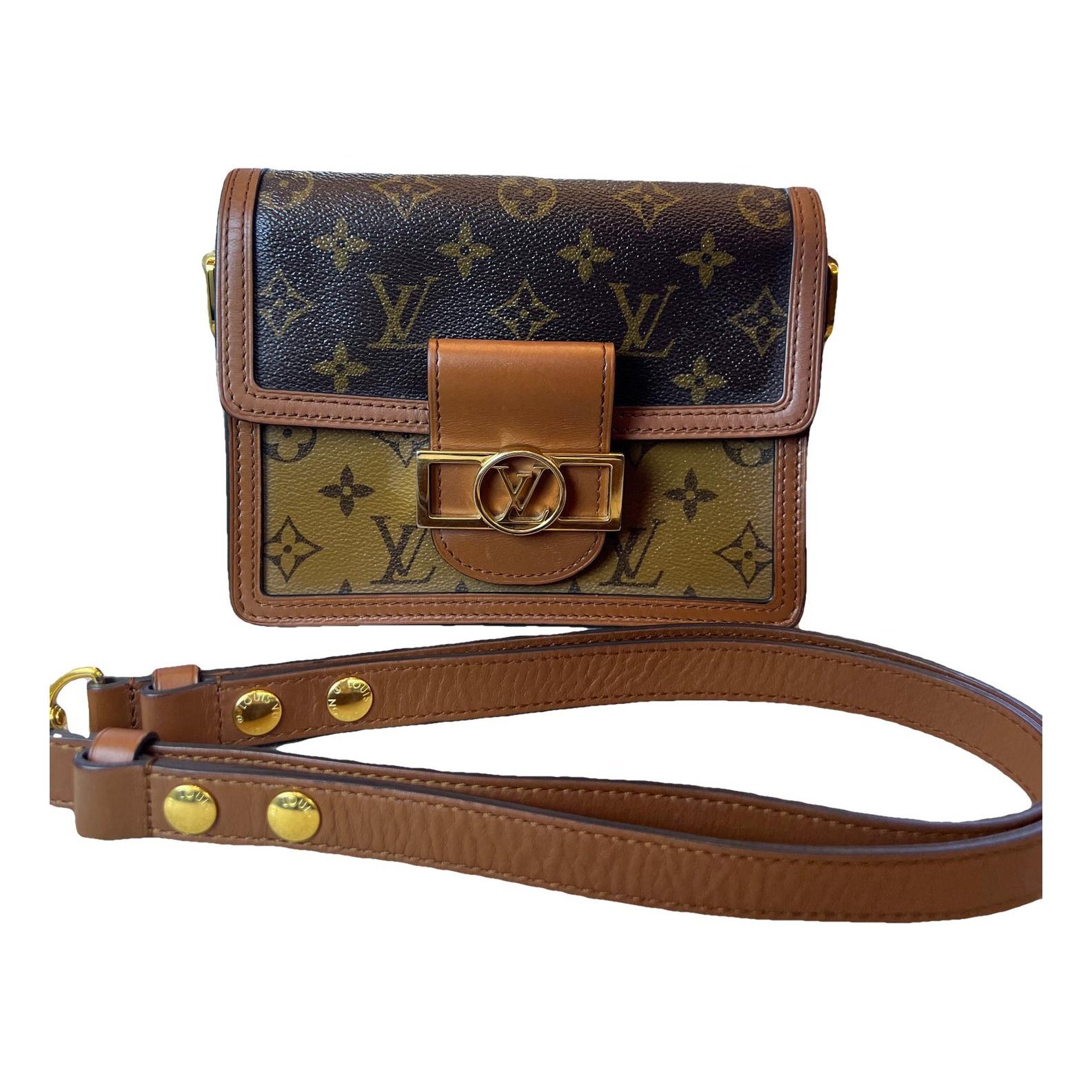 Dauphine leather handbag