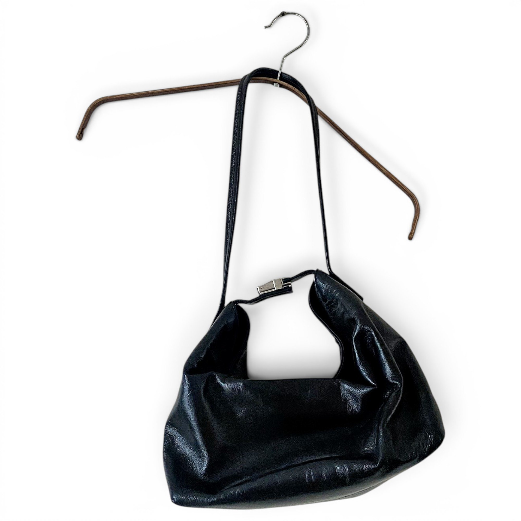 Amber leather handbag
