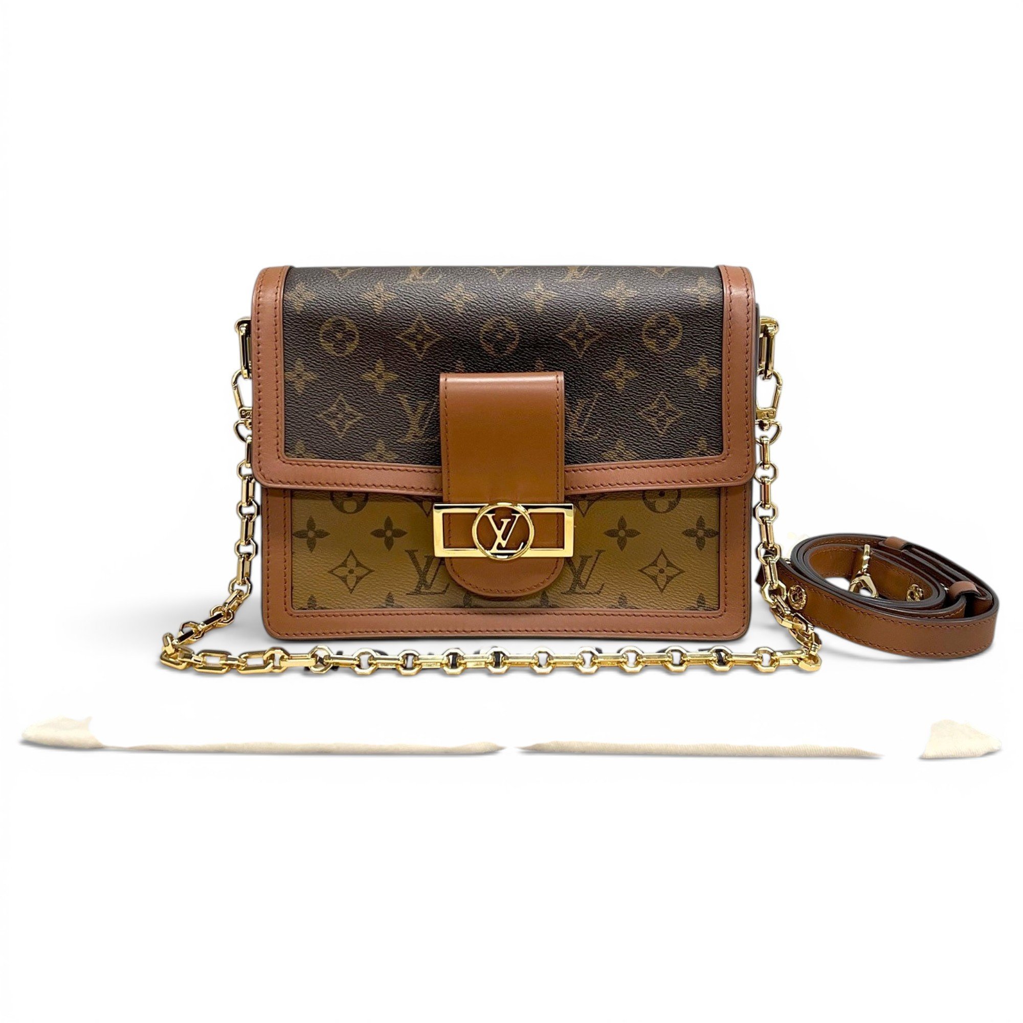 Dauphine leather handbag