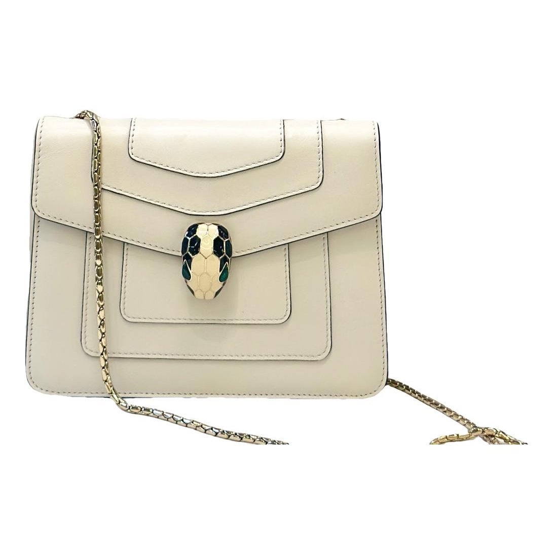 Serpenti leather handbag
