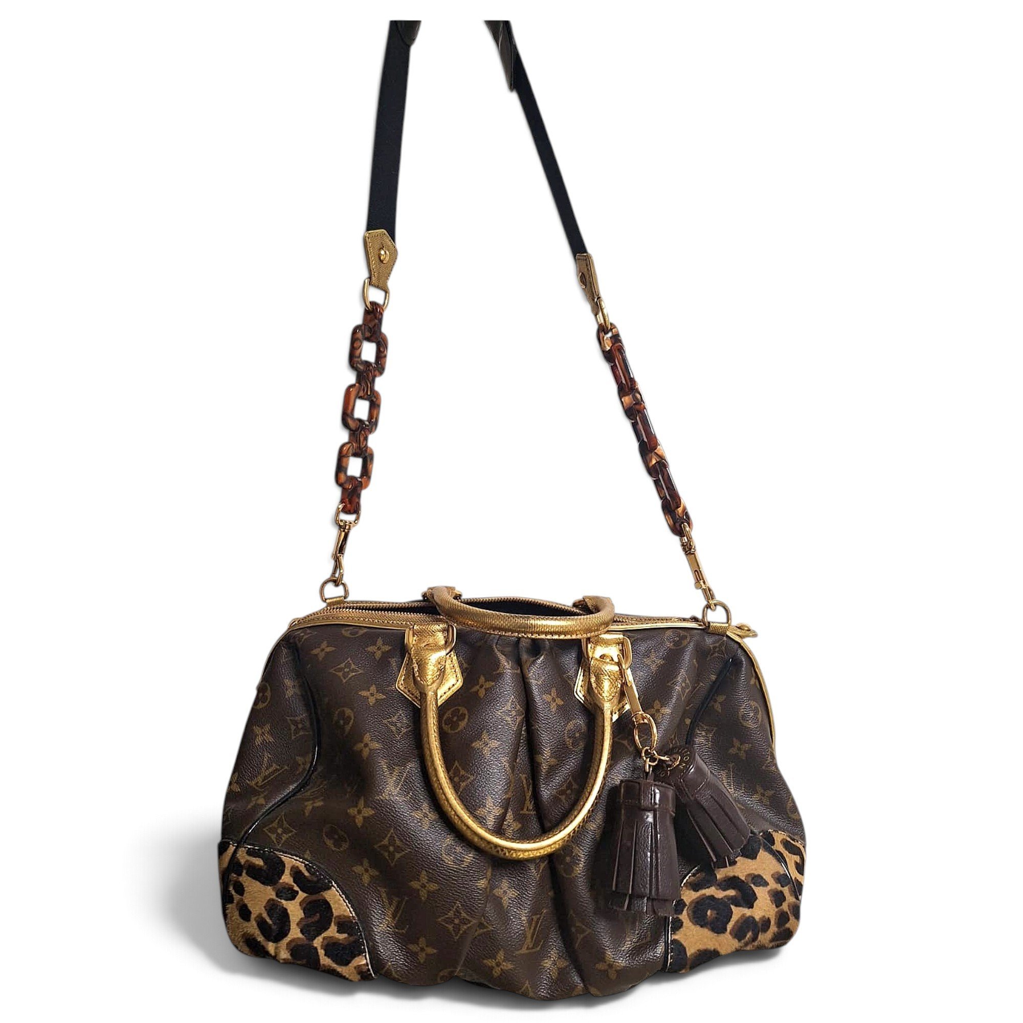 Stephen Sprouse Boston leather handbag