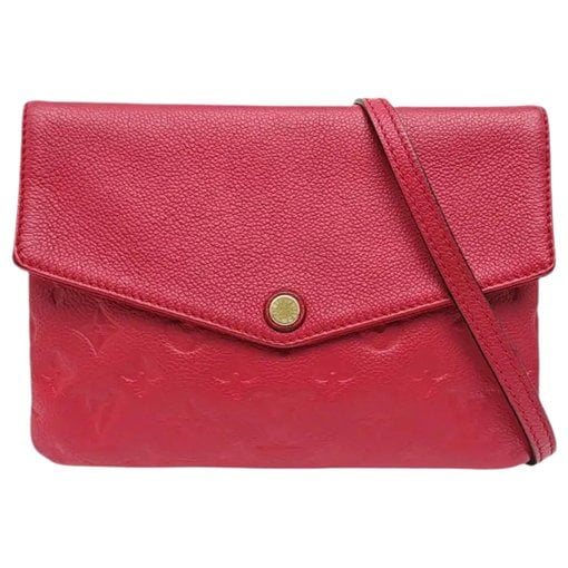 Twice leather crossbody bag