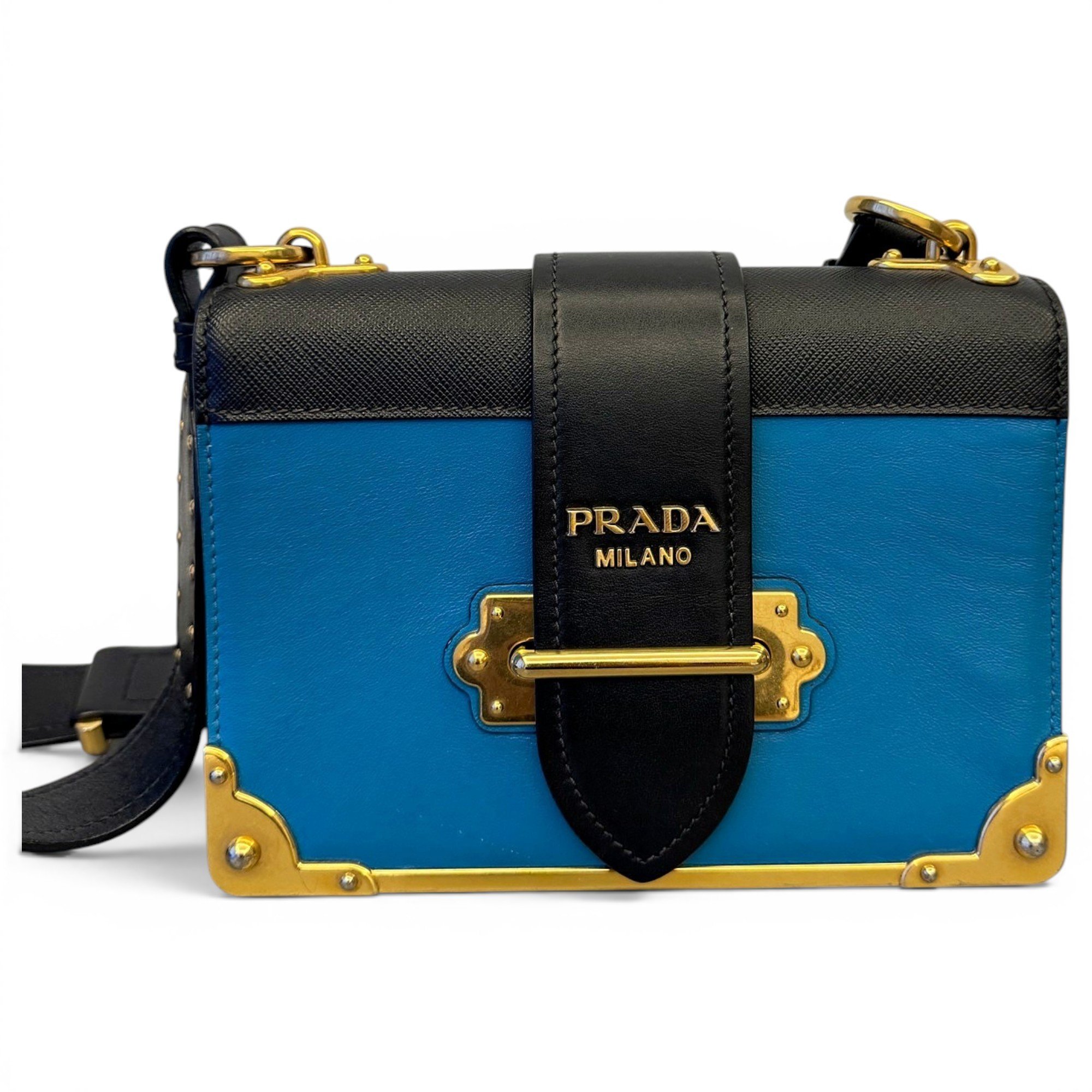 Prada Cahier leather crossbody bag