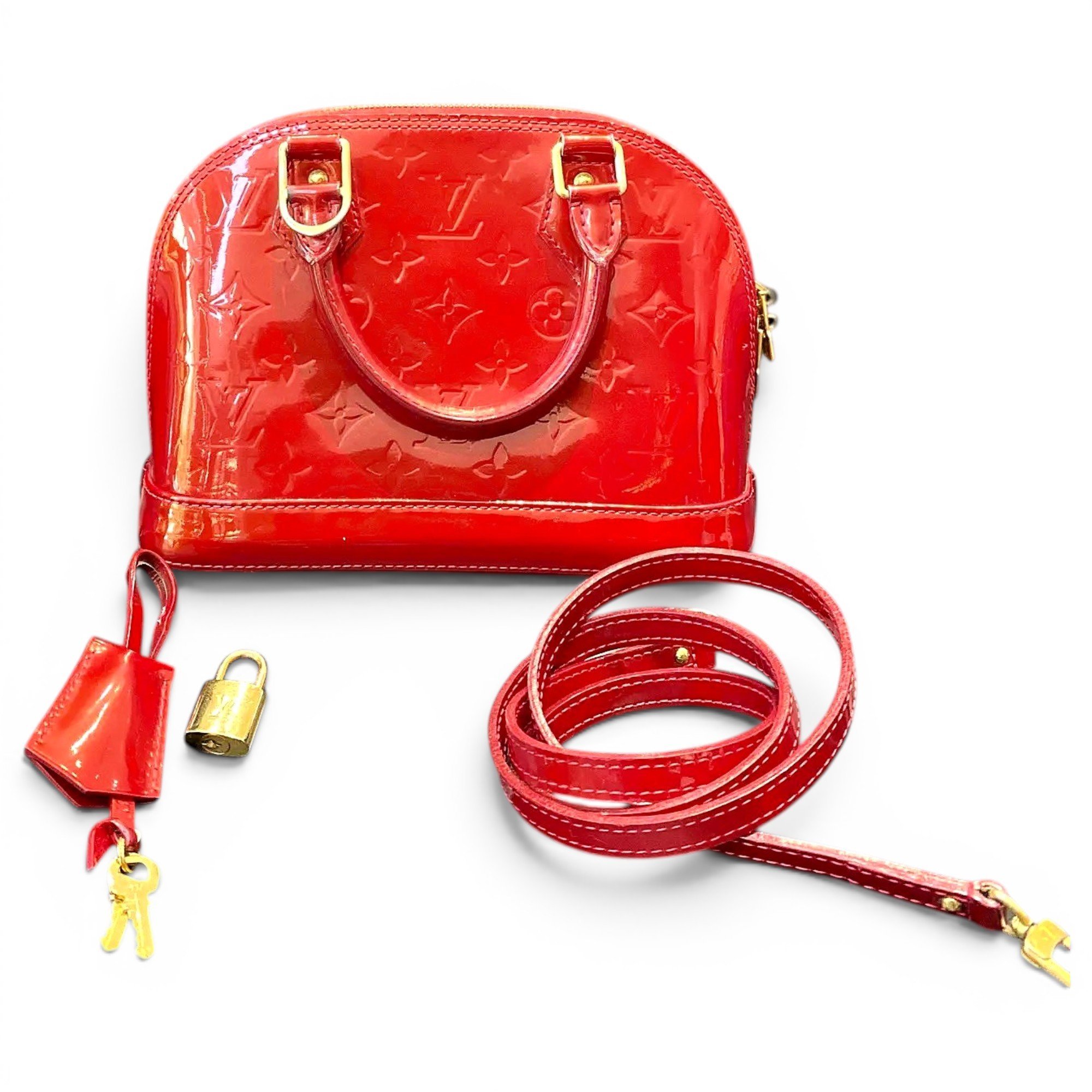 Alma BB patent leather crossbody bag