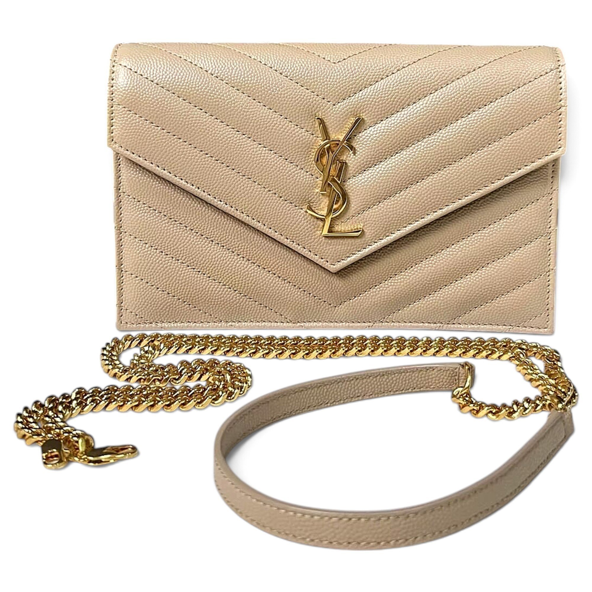 Portefeuille enveloppe leather handbag