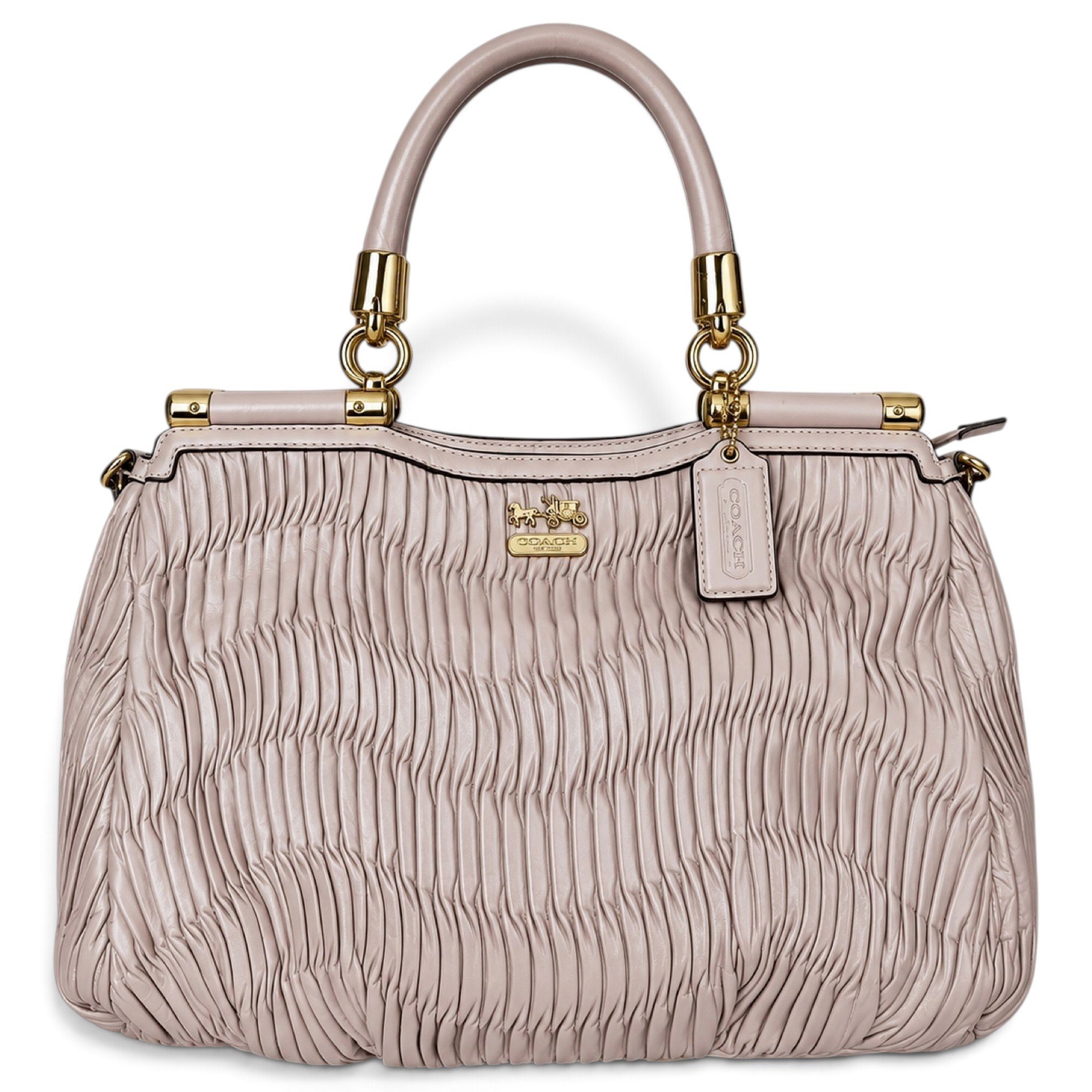 Crossgrain Gathered Kitt Carry All leather satchel