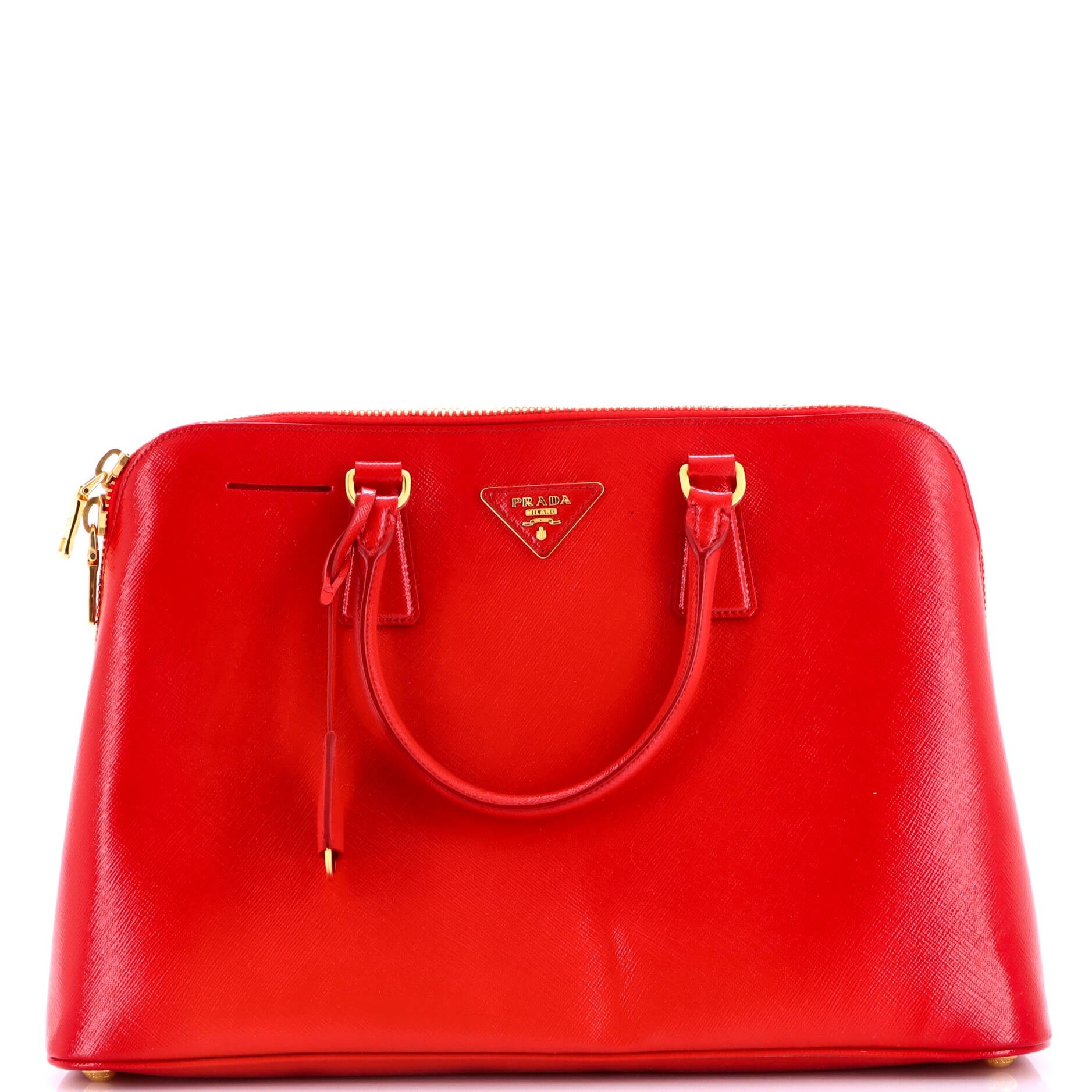 Prada Promenade Bag Vernice Saffiano Leather Large