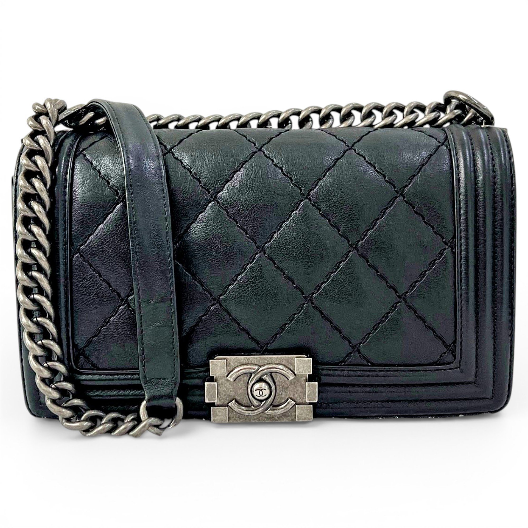 Boy leather crossbody bag
