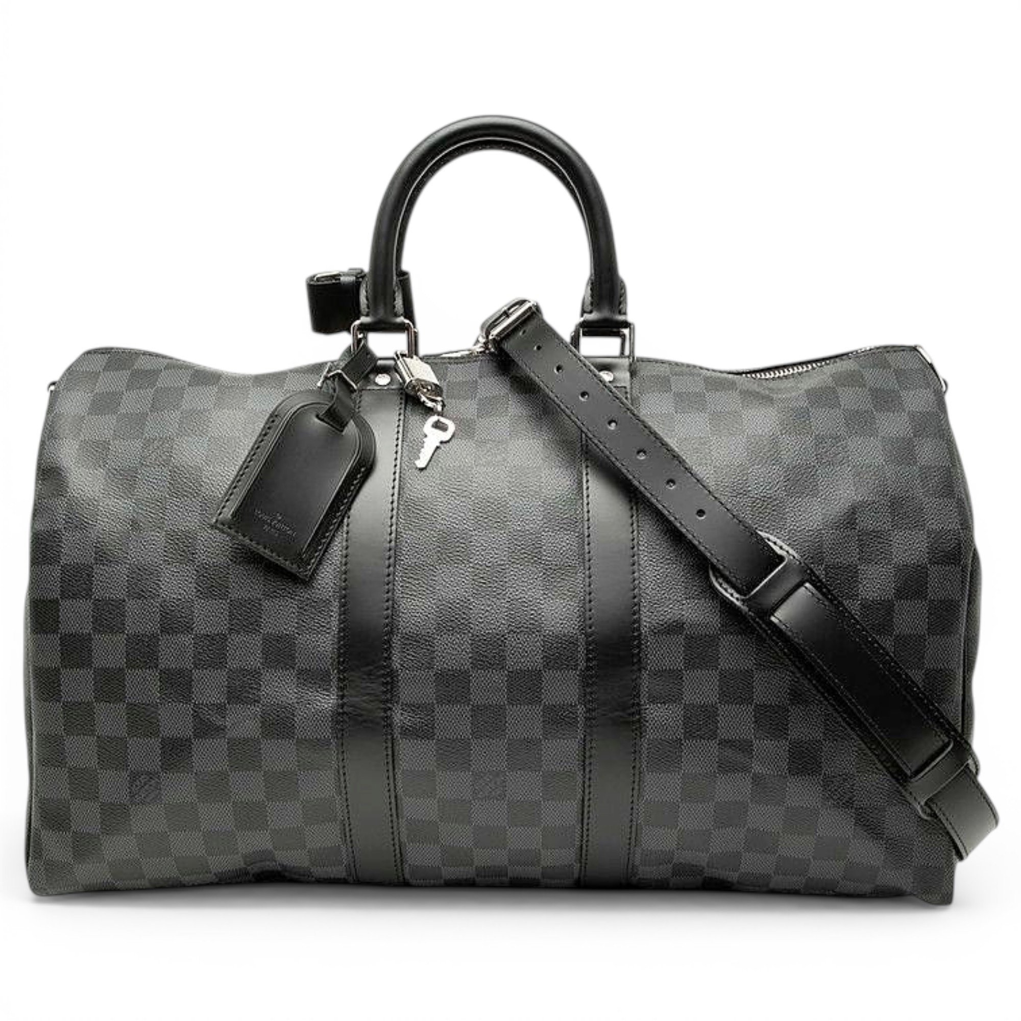 Keepall leather travel bag