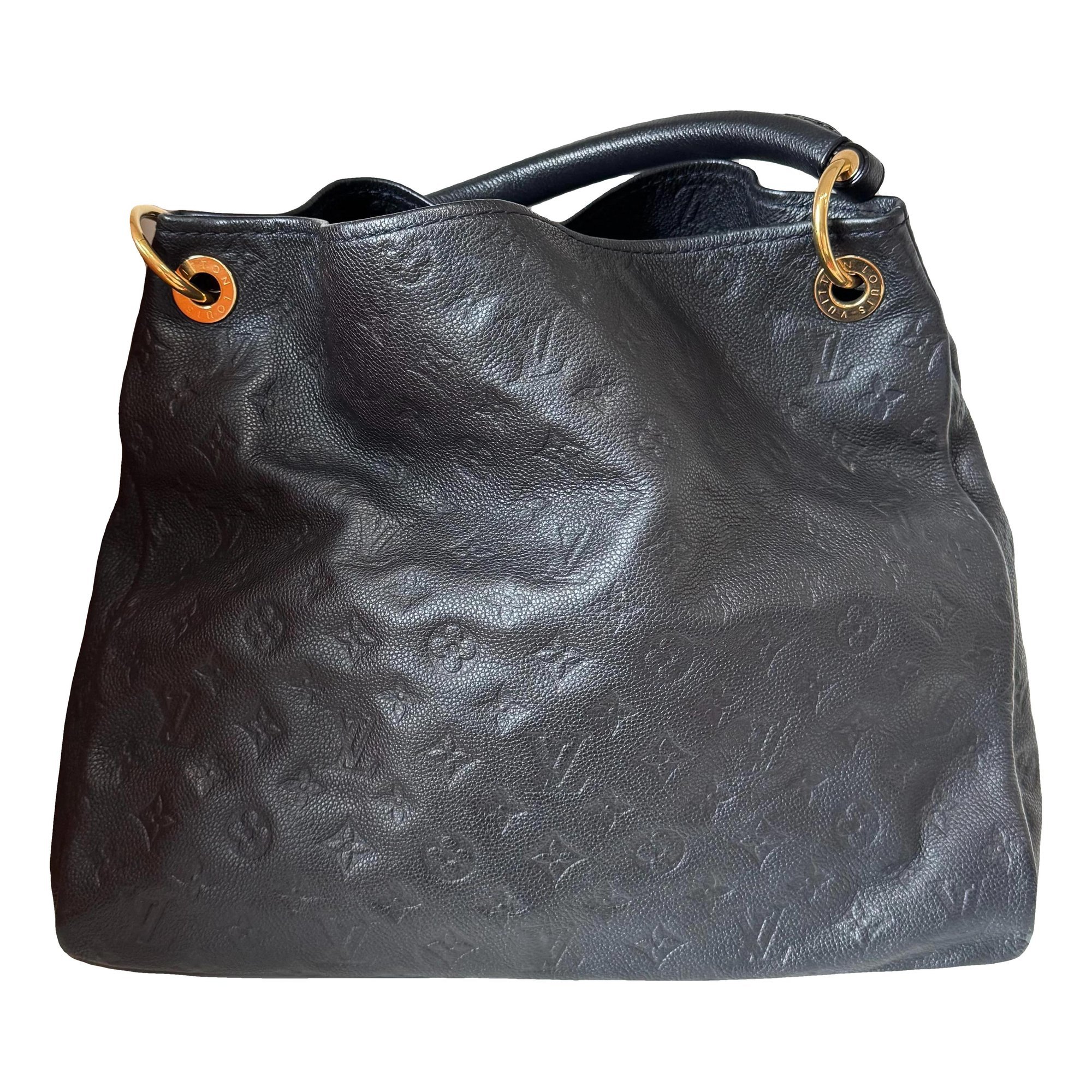 Artsy leather handbag