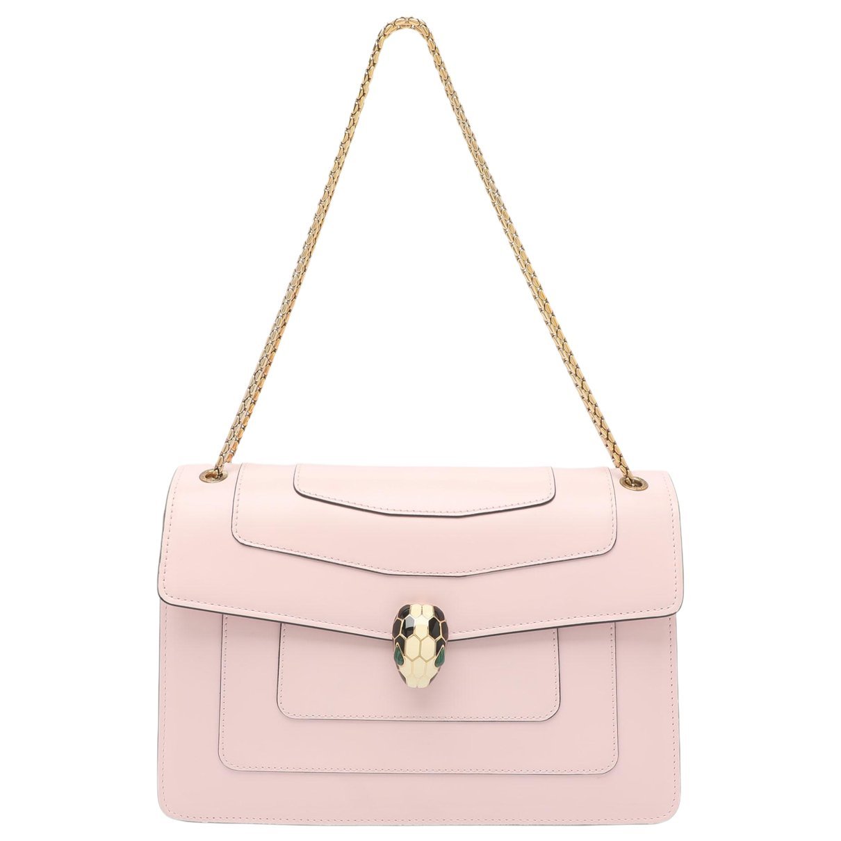 Serpenti leather handbag