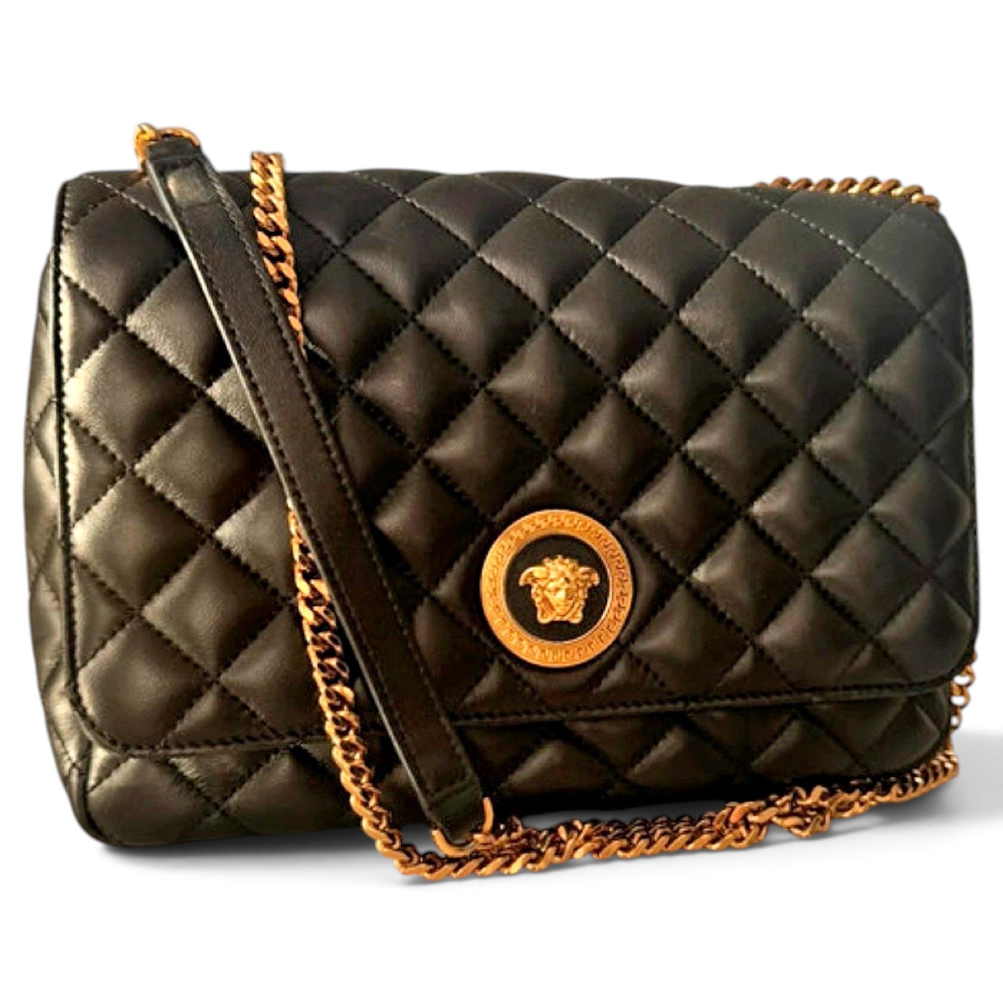 La Medusa leather handbag