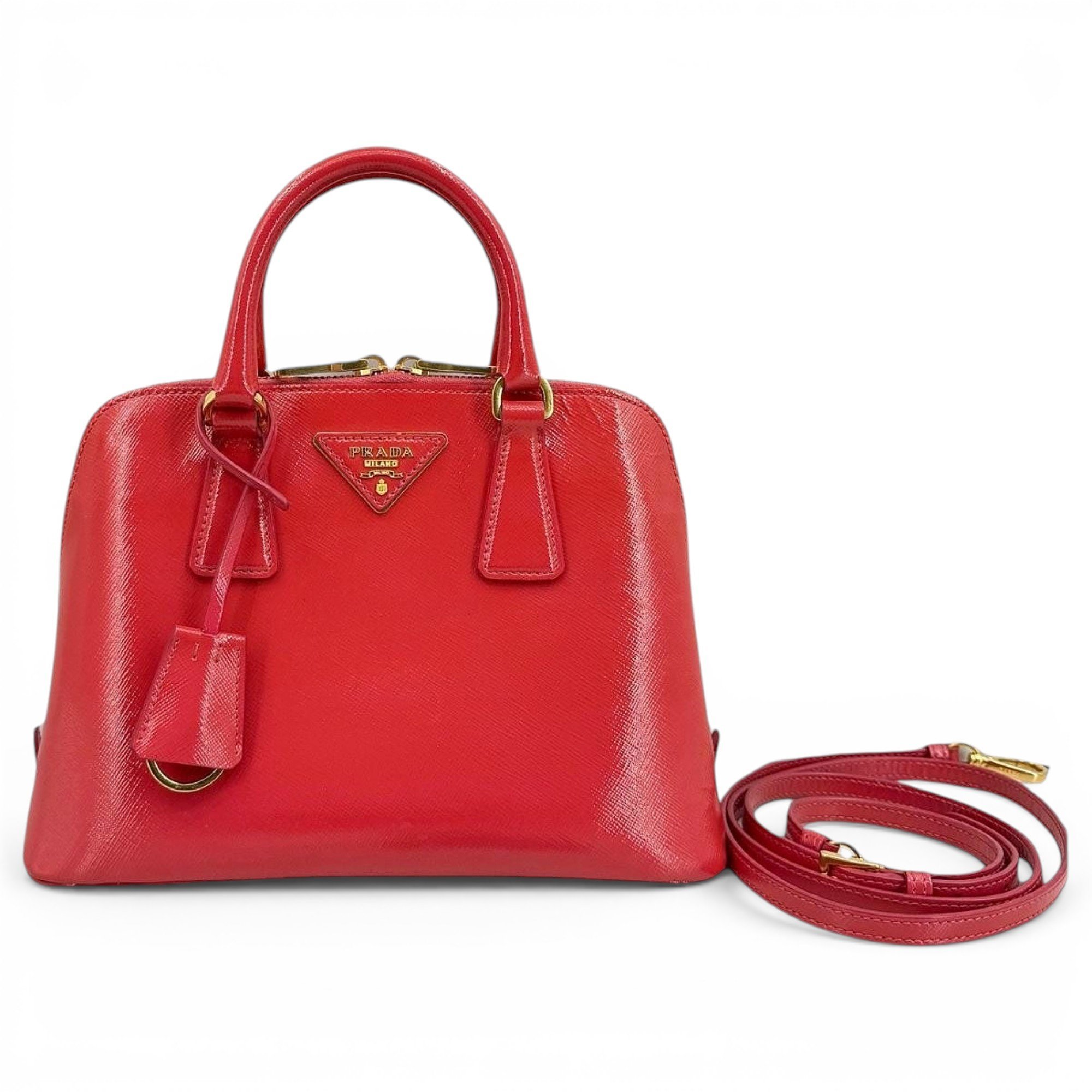 Promenade leather handbag