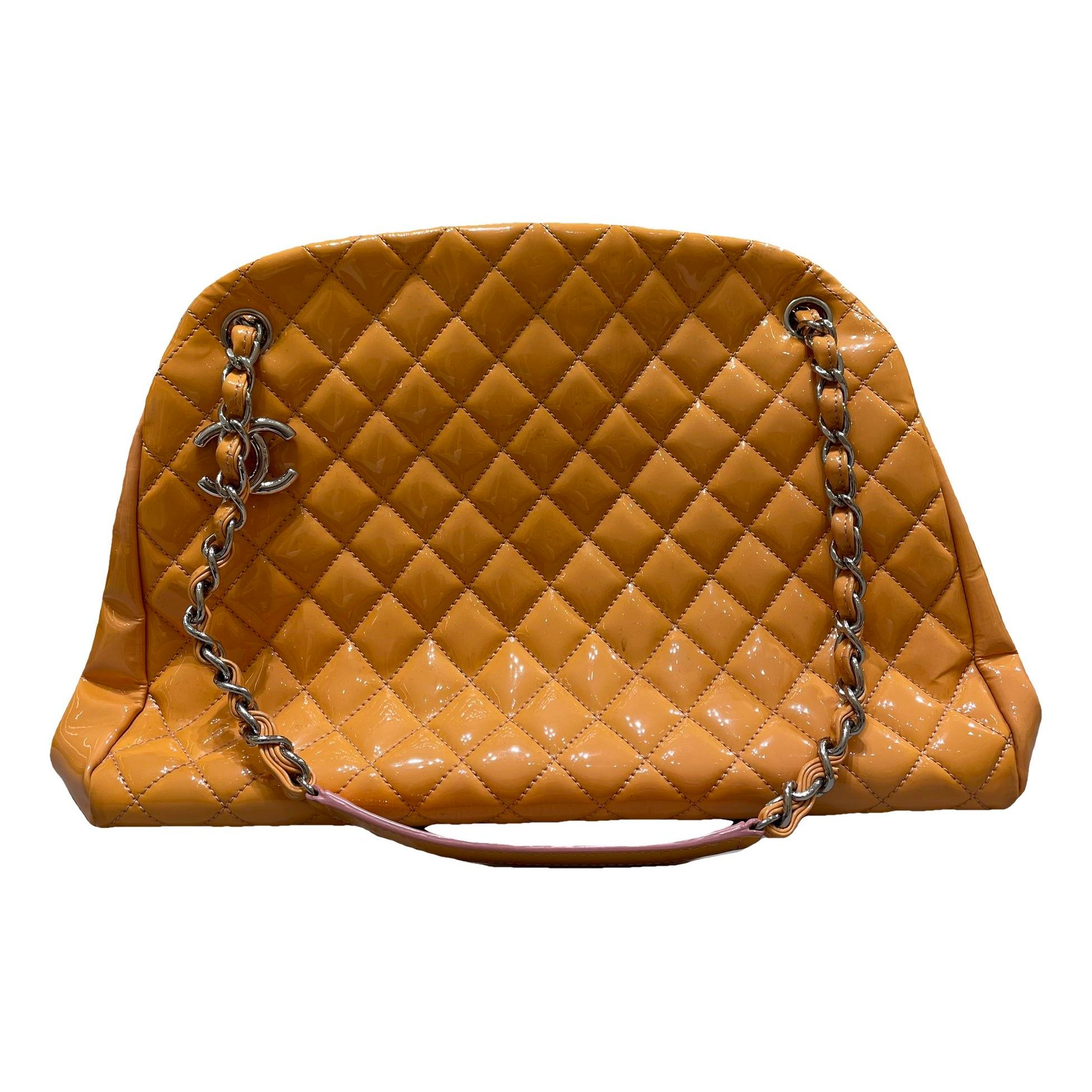 Mademoiselle patent leather handbag