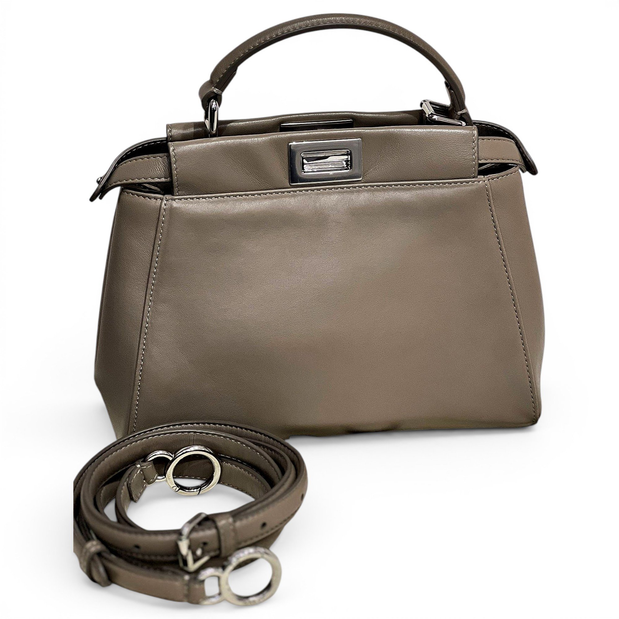 Fendi Peekaboo leather handbag