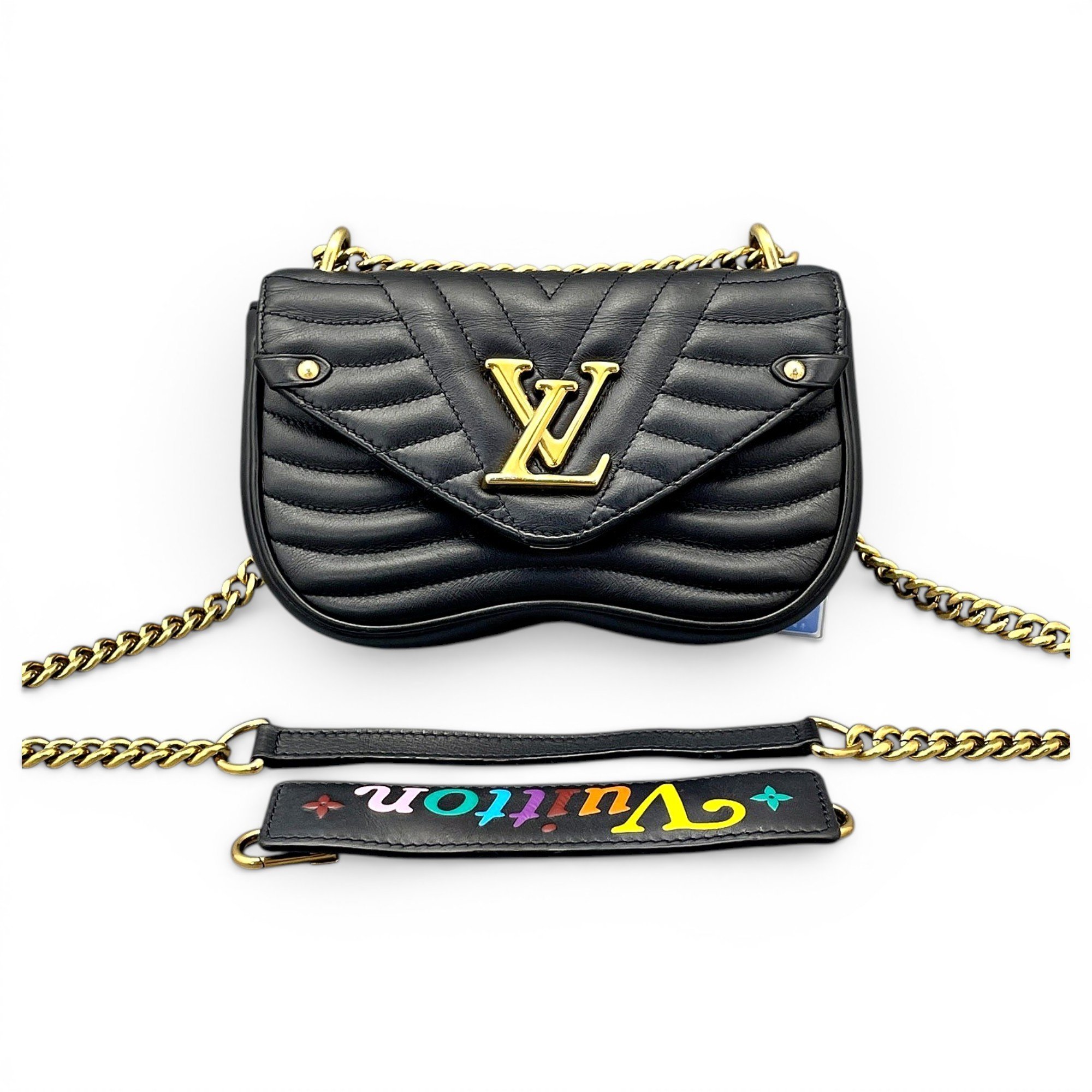 New Wave leather handbag