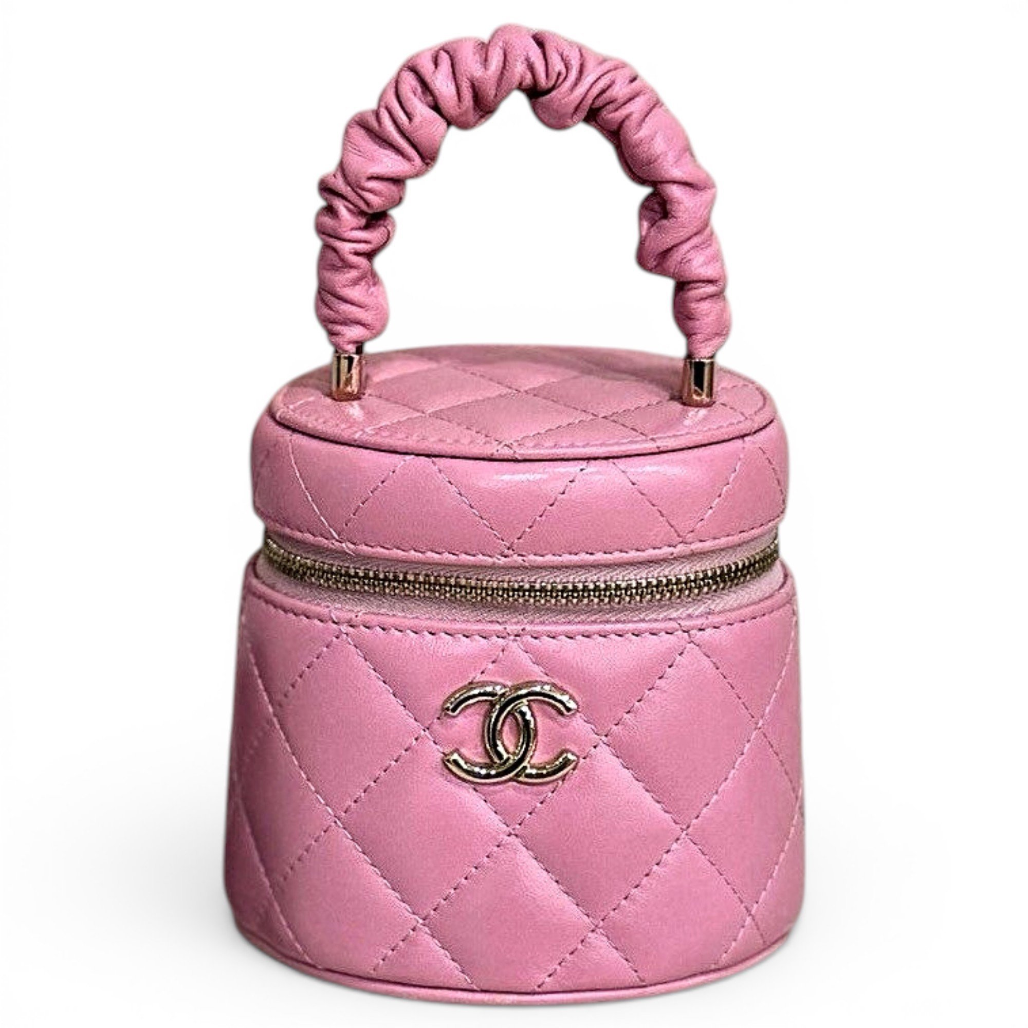Vanity leather handbag