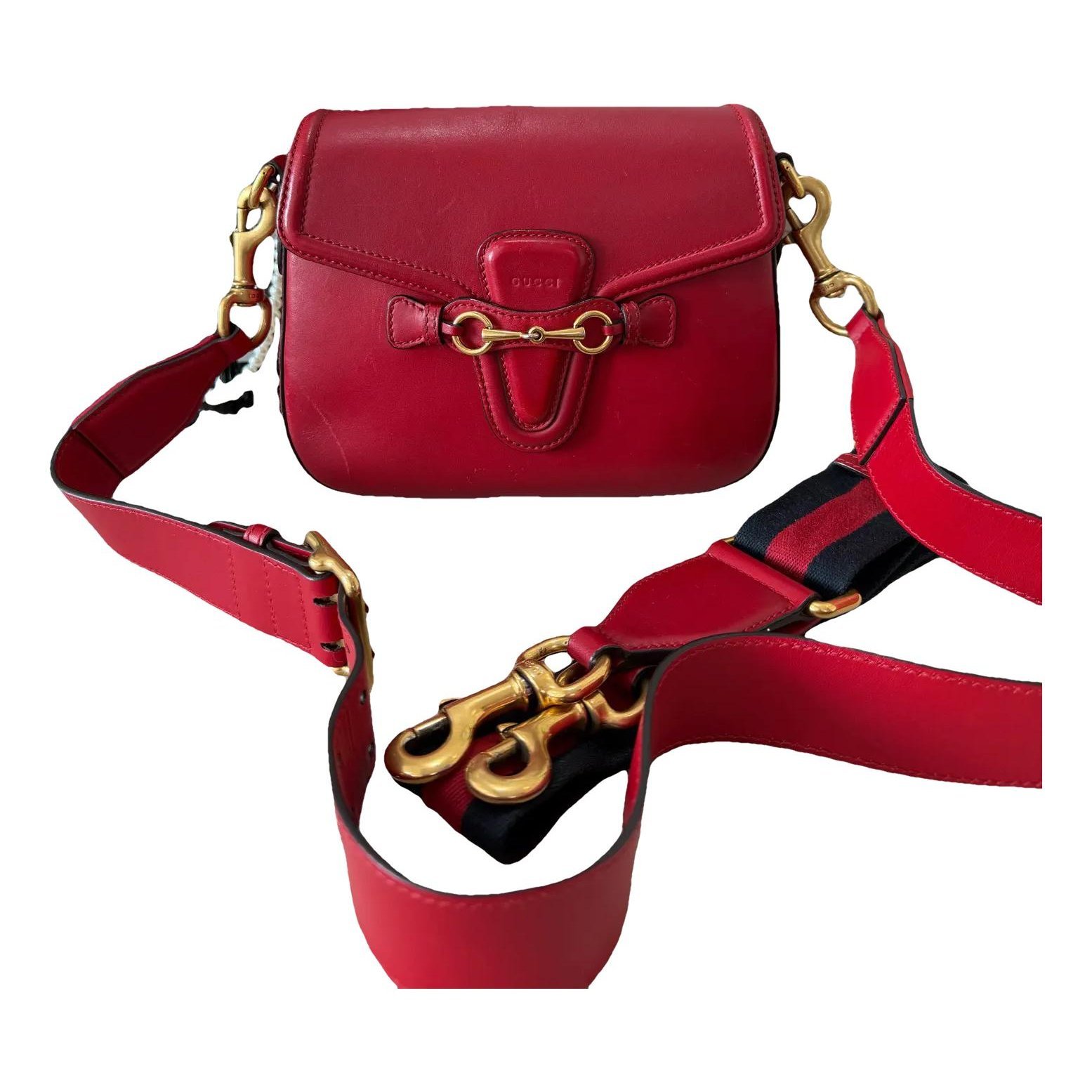 Lady Web leather crossbody bag
