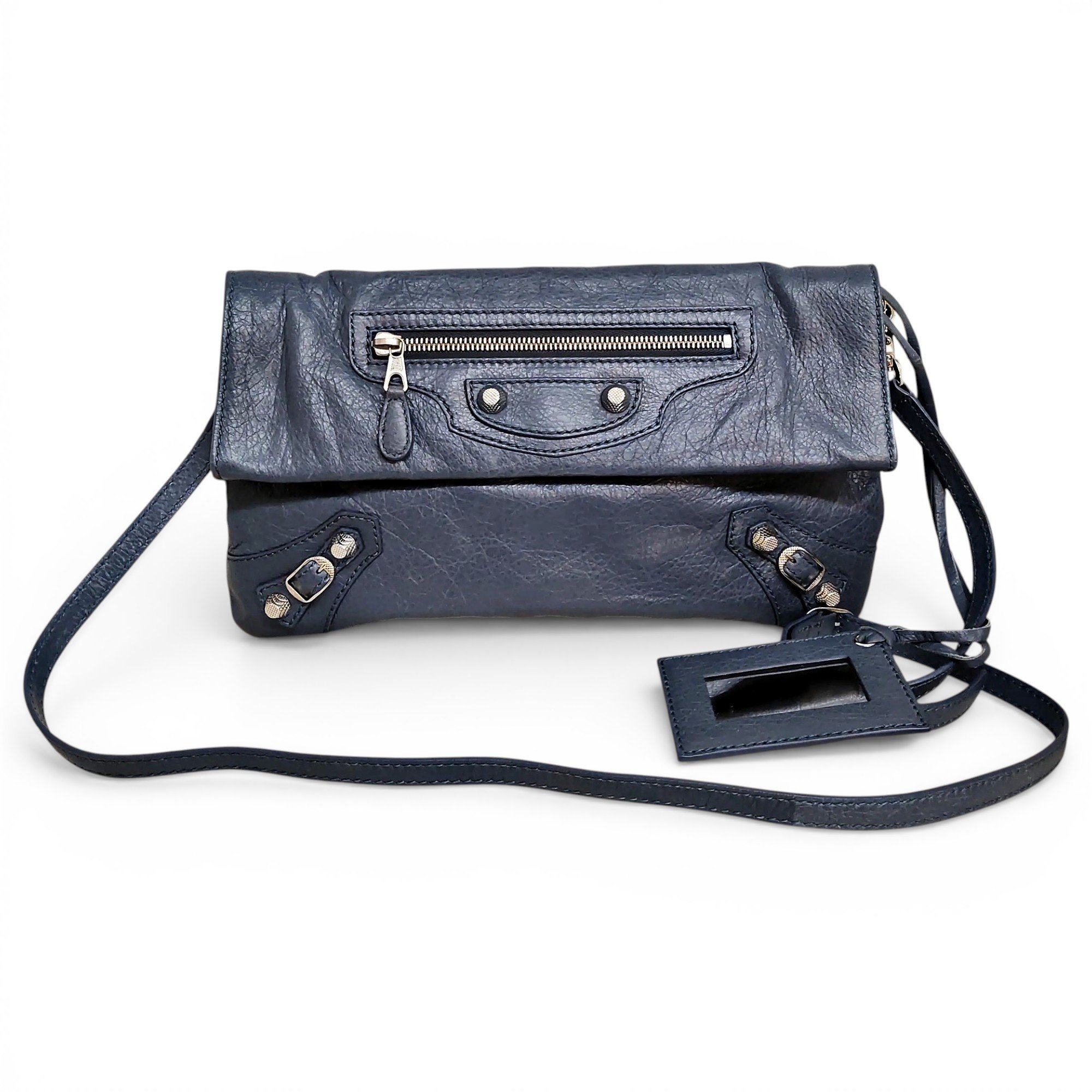 Envelop leather crossbody bag