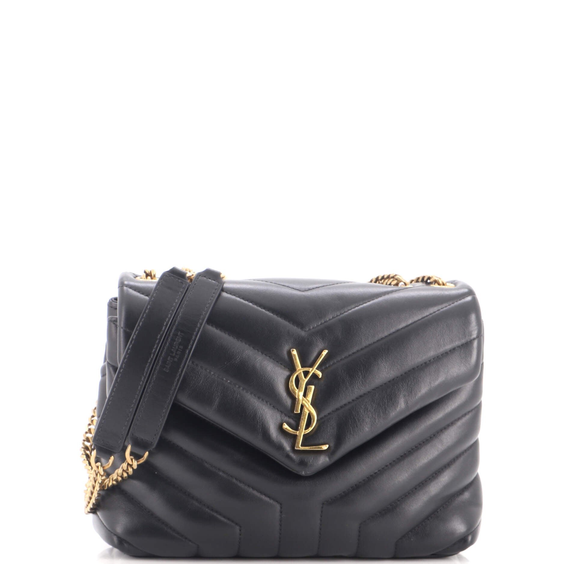 Loulou Shoulder Bag Matelasse Chevron Leather Small