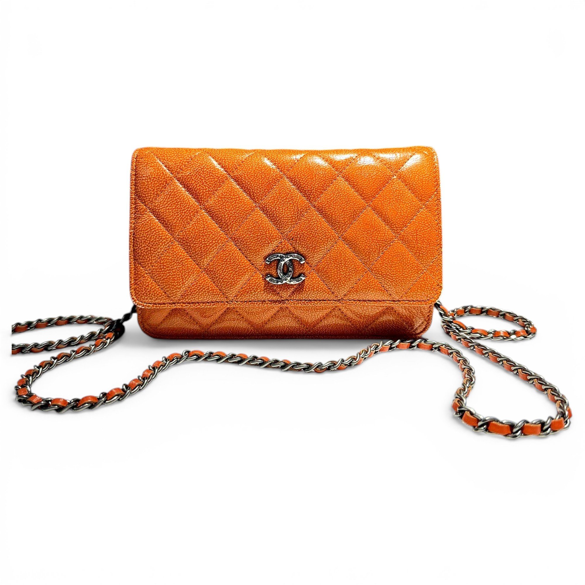 Wallet On Chain Double C leather handbag