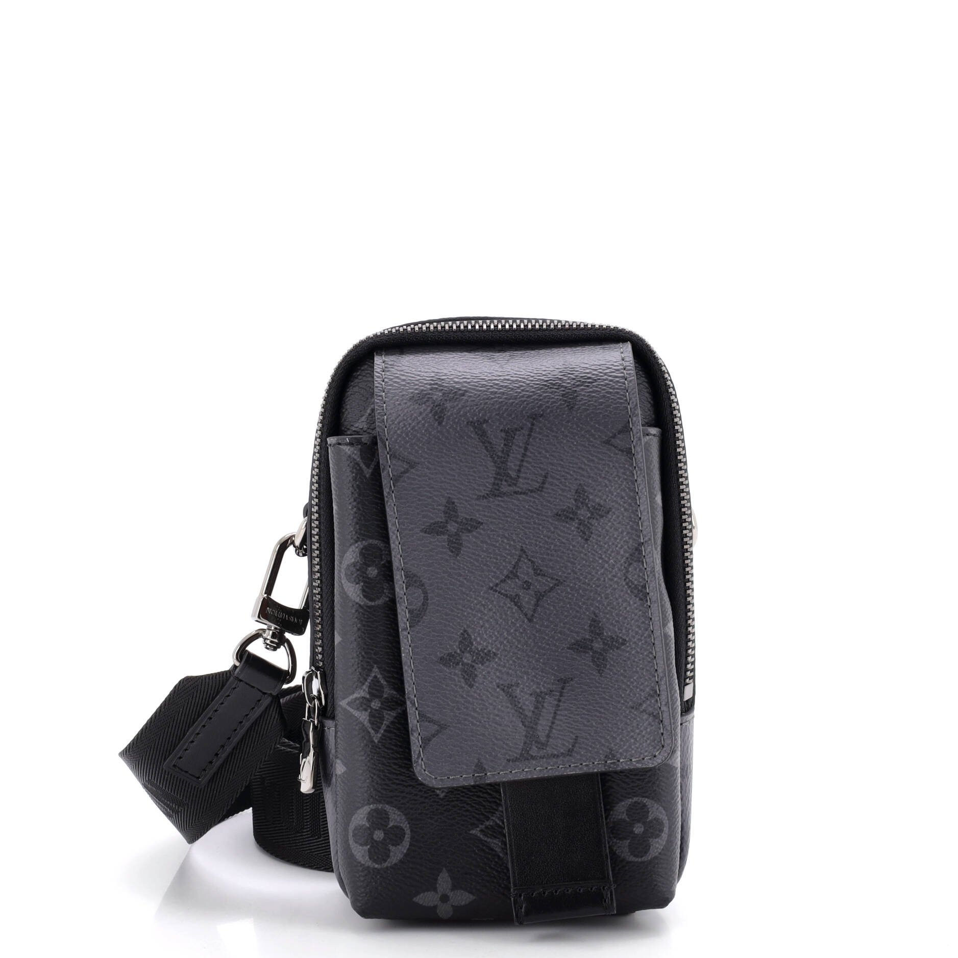 Double Phone Pouch NM Reverse Monogram Eclipse Canvas