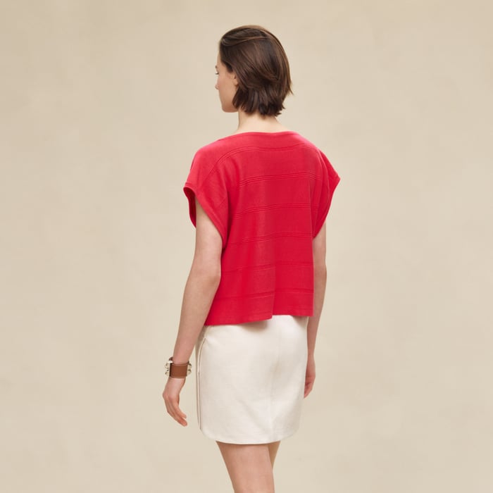 Rose Pivoine Sleeveless Sweater