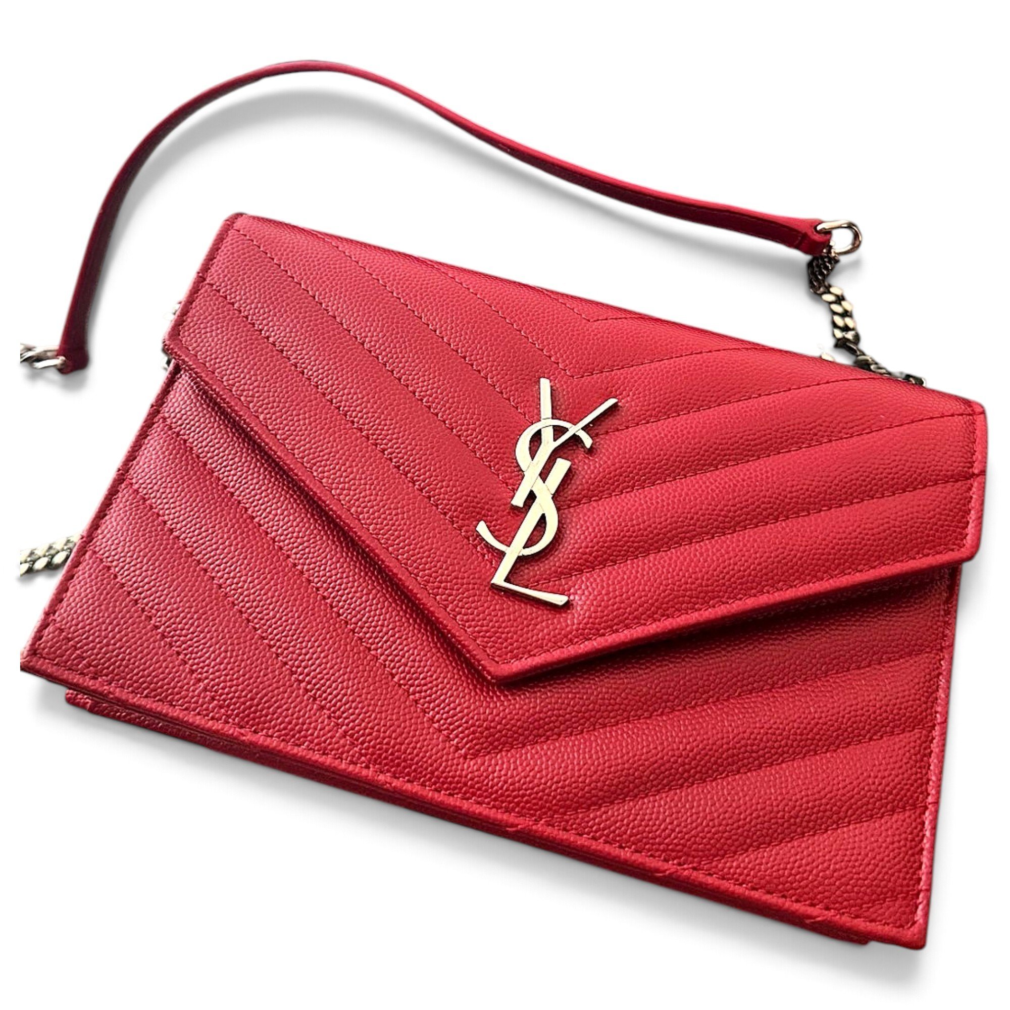 Portefeuille enveloppe leather crossbody bag