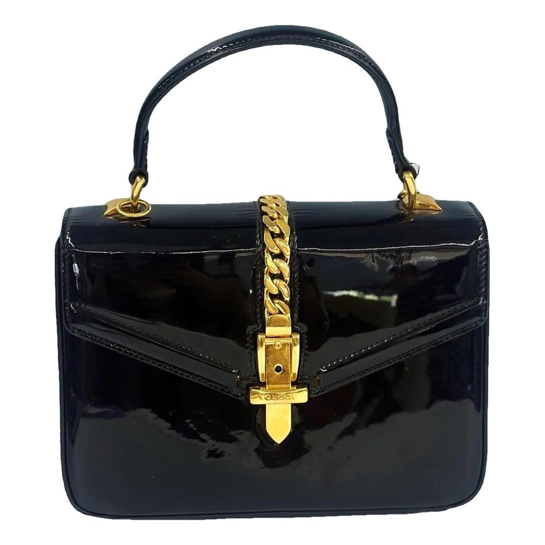 Sylvie 1969 patent leather handbag